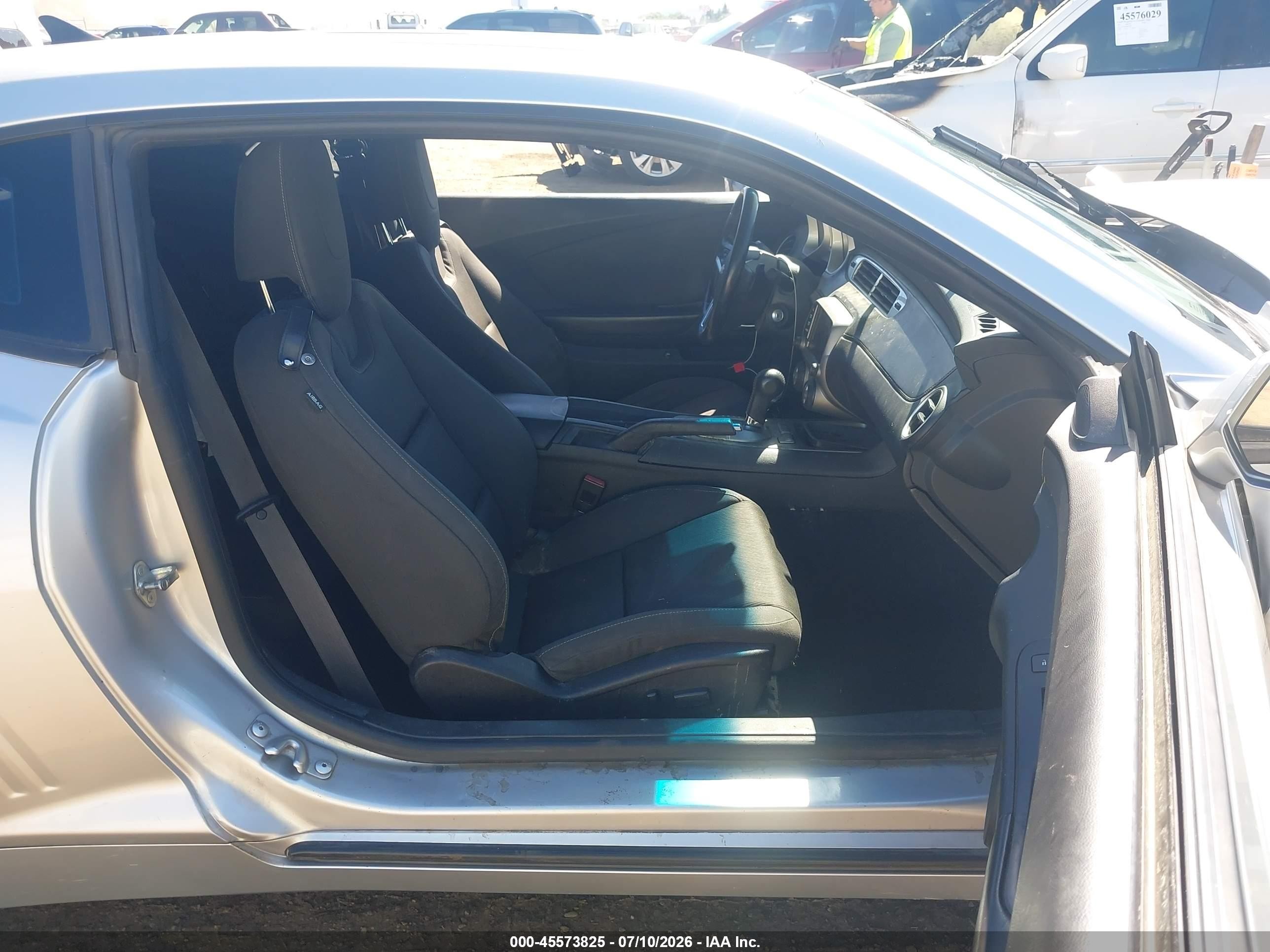 2014 Chevrolet Camaro 1lt Silver vin: 2G1FB1E33E9308315