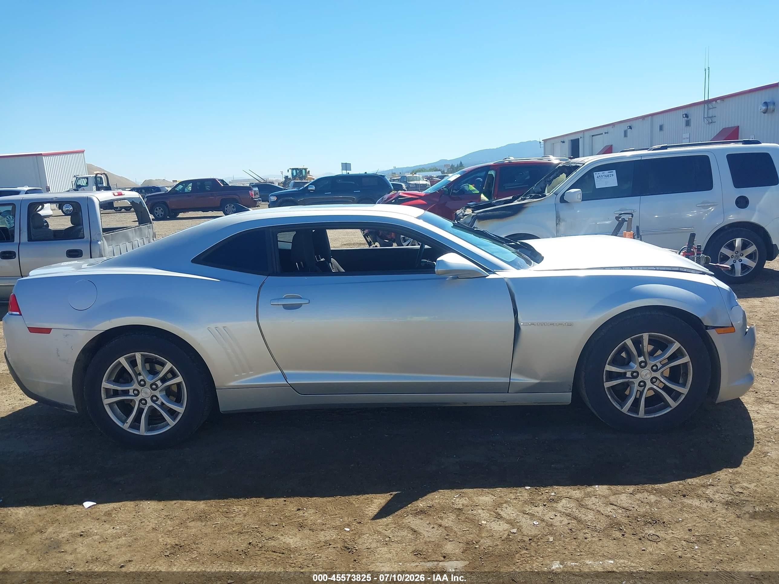 2014 Chevrolet Camaro 1lt Silver vin: 2G1FB1E33E9308315