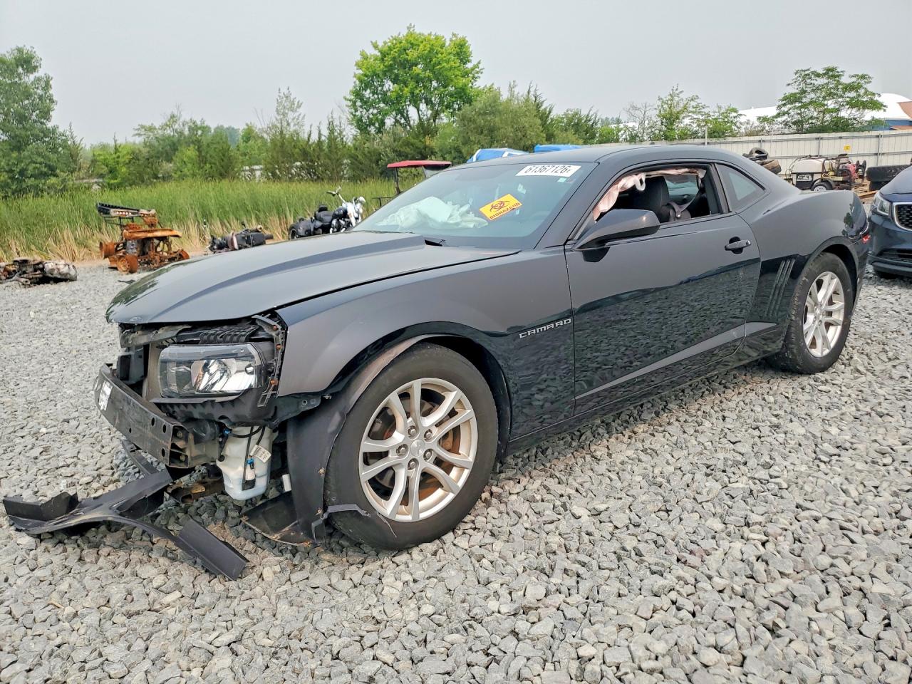2015 Chevrolet Camaro Black vin: 2G1FB1E33F9119620