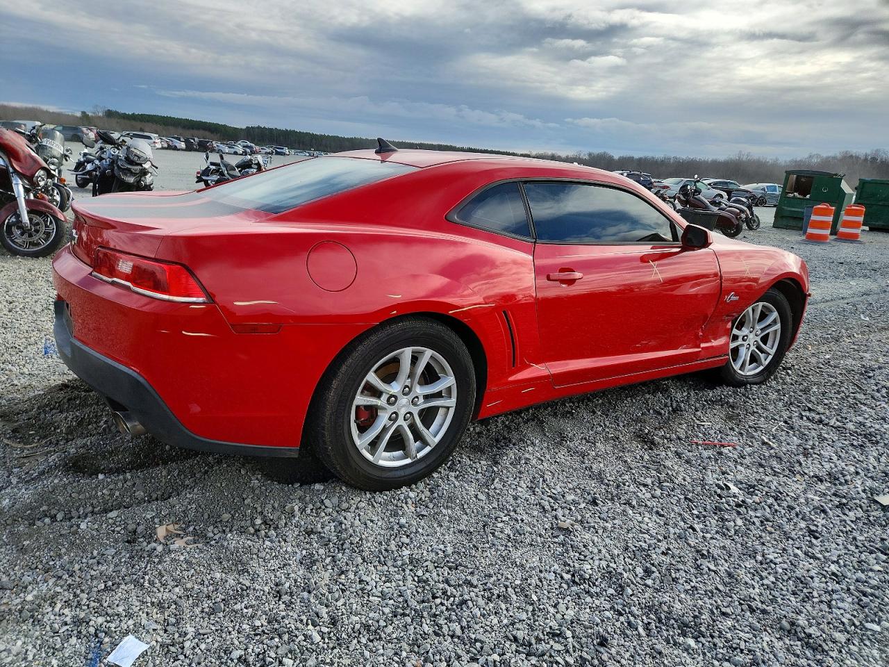 2015 Chevrolet Camaro Ls Красный vin: 2G1FB1E33F9178151