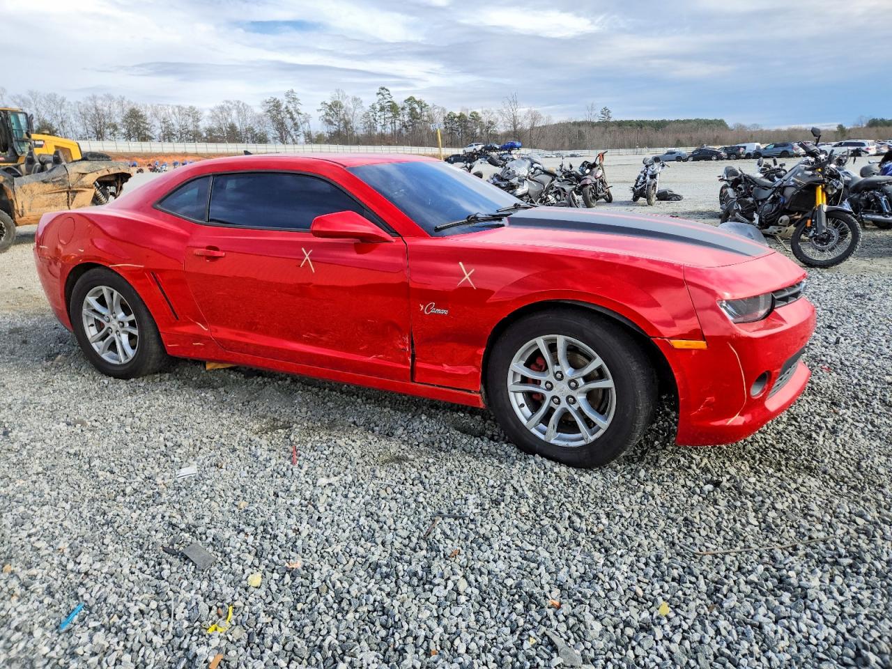 2015 Chevrolet Camaro Ls Красный vin: 2G1FB1E33F9178151