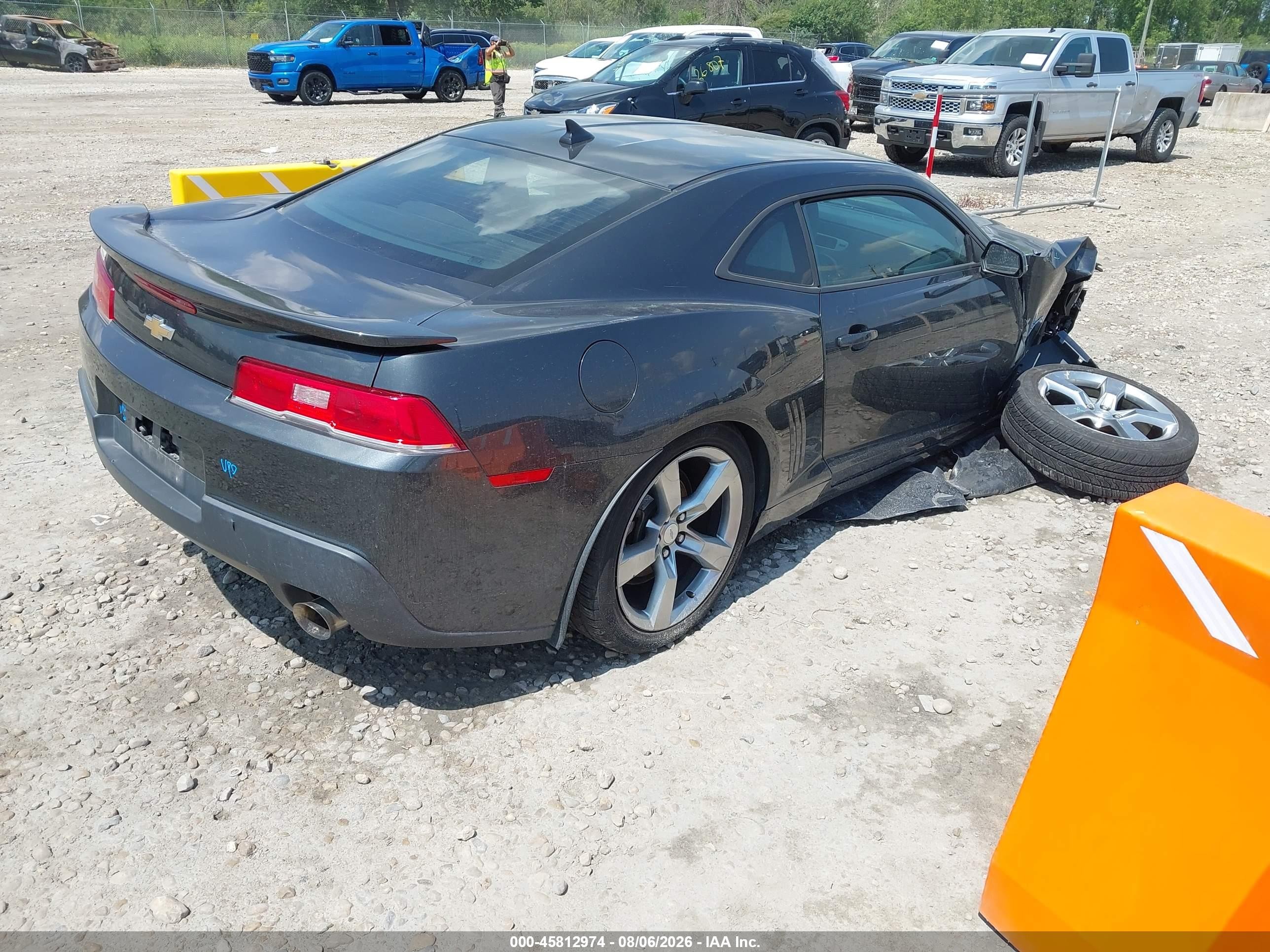 2015 Chevrolet Camaro 2ls Gray vin: 2G1FB1E33F9194995