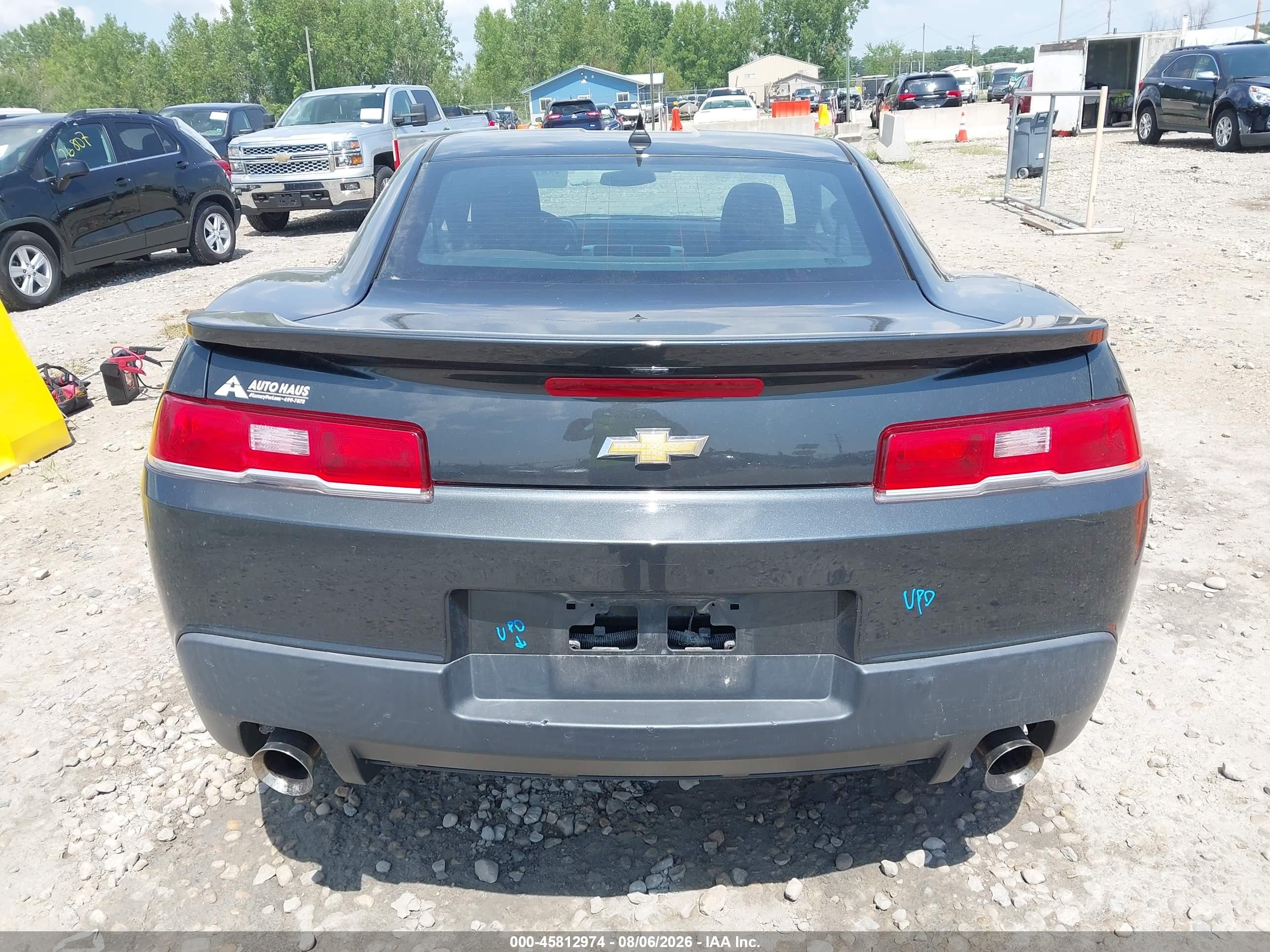 2015 Chevrolet Camaro 2ls Gray vin: 2G1FB1E33F9194995