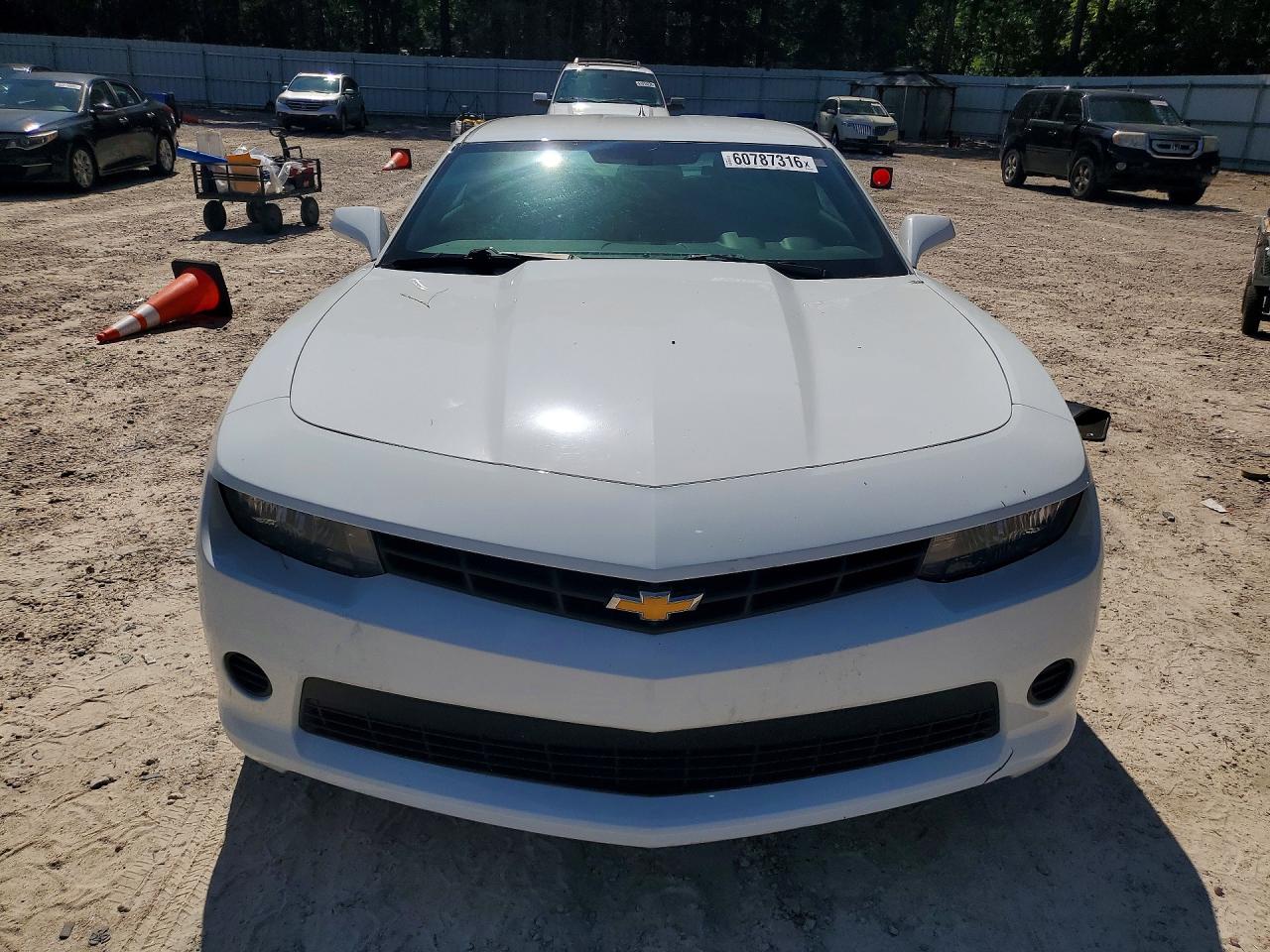 2015 Chevrolet Camaro Ls White vin: 2G1FB1E33F9293199