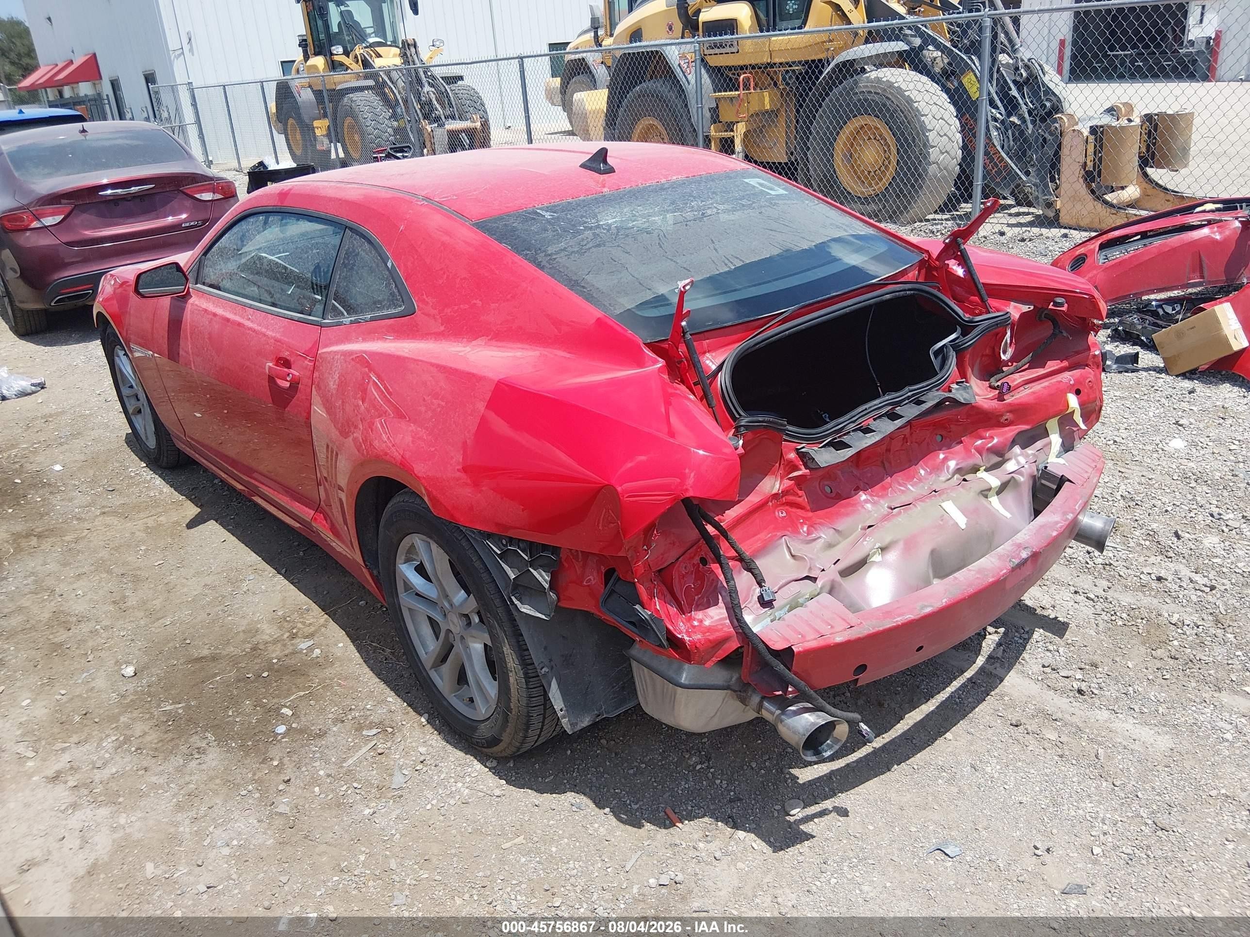 2015 Chevrolet Camaro 2ls Red vin: 2G1FB1E33F9301799