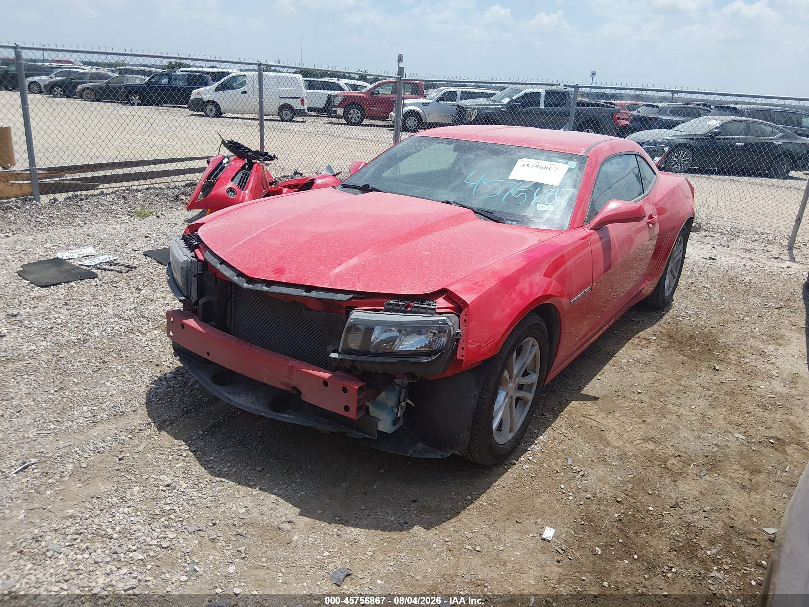 2015 Chevrolet Camaro 2ls Red vin: 2G1FB1E33F9301799