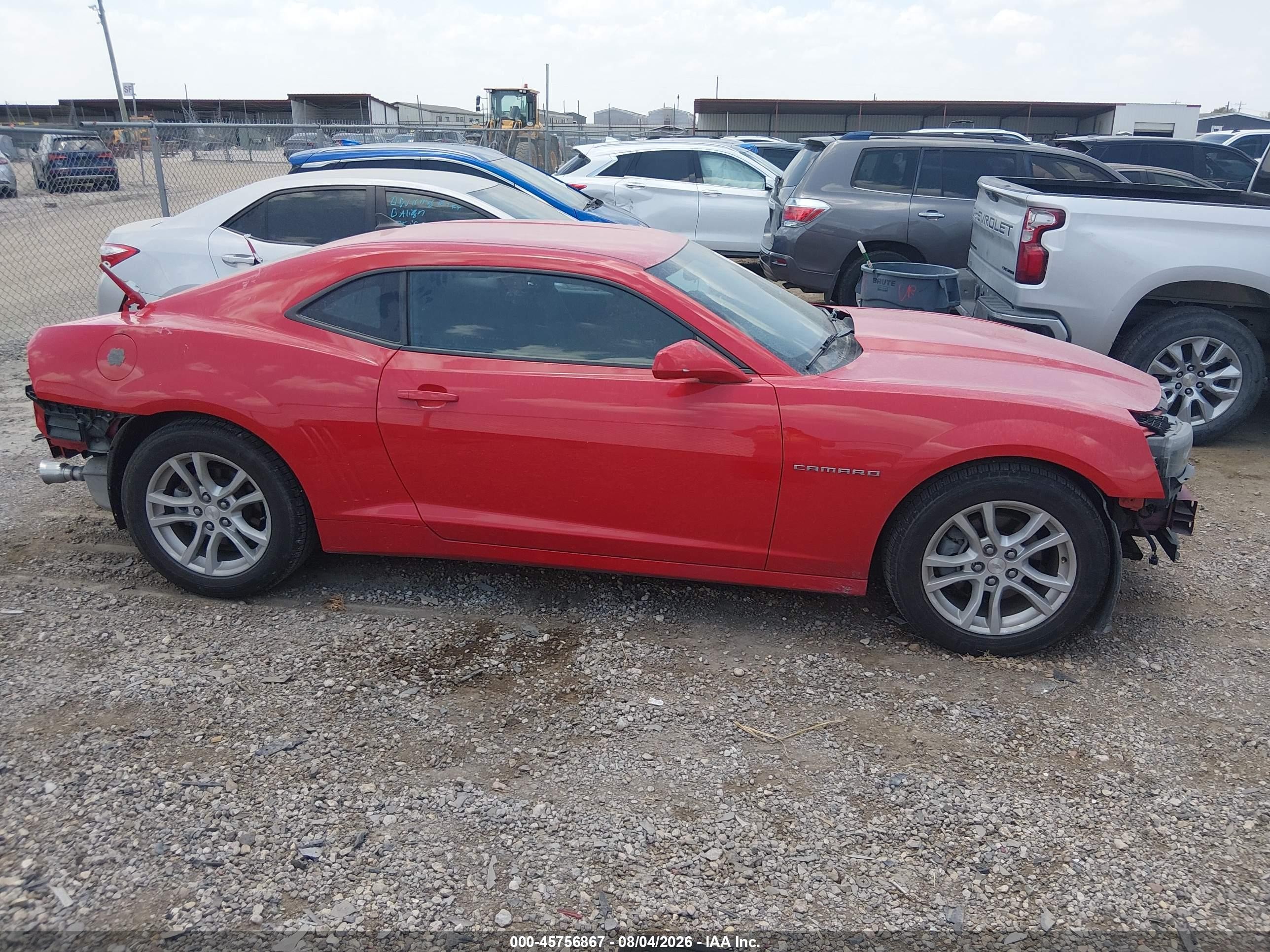 2015 Chevrolet Camaro 2ls Red vin: 2G1FB1E33F9301799