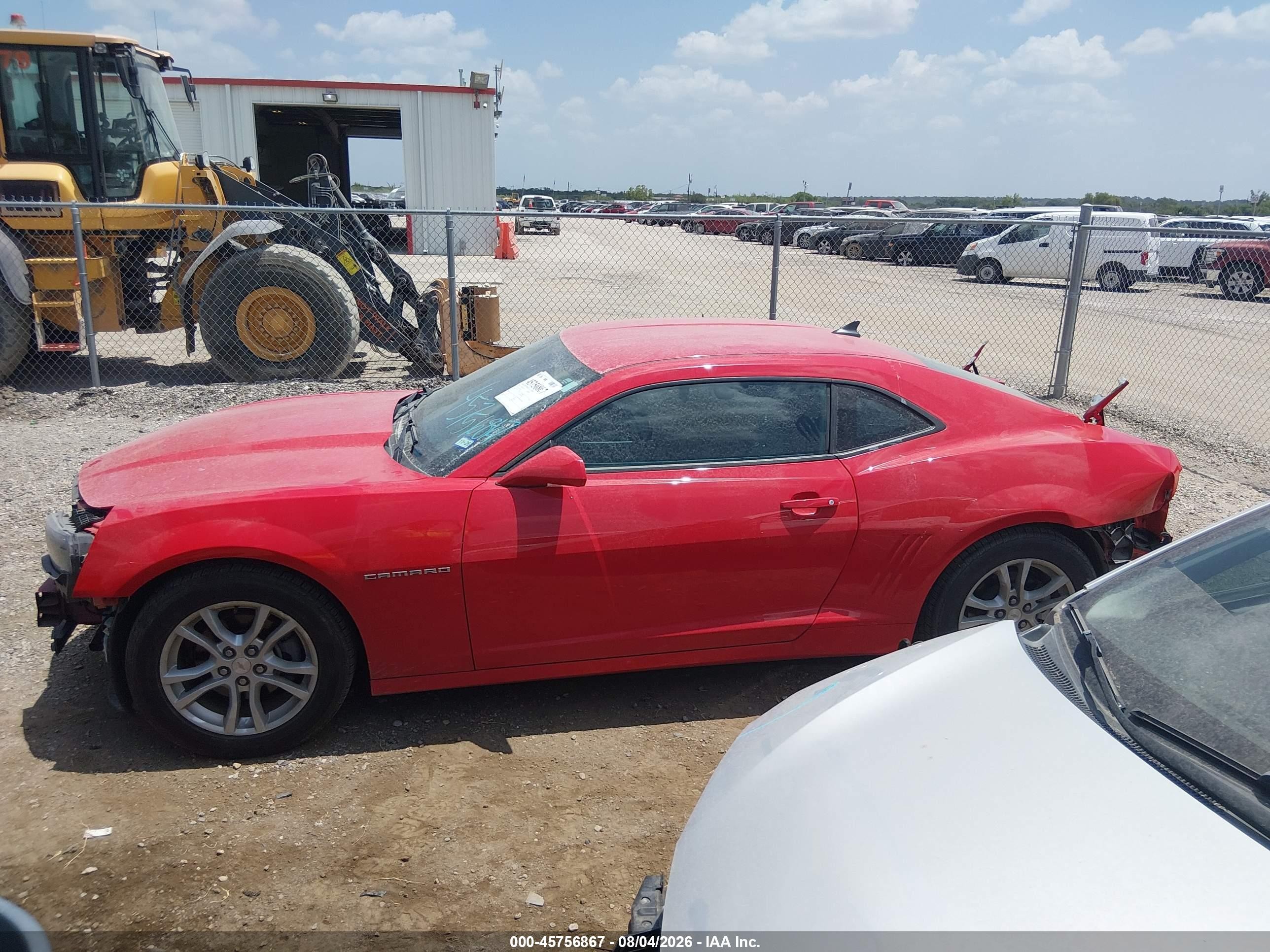 2015 Chevrolet Camaro 2ls Red vin: 2G1FB1E33F9301799