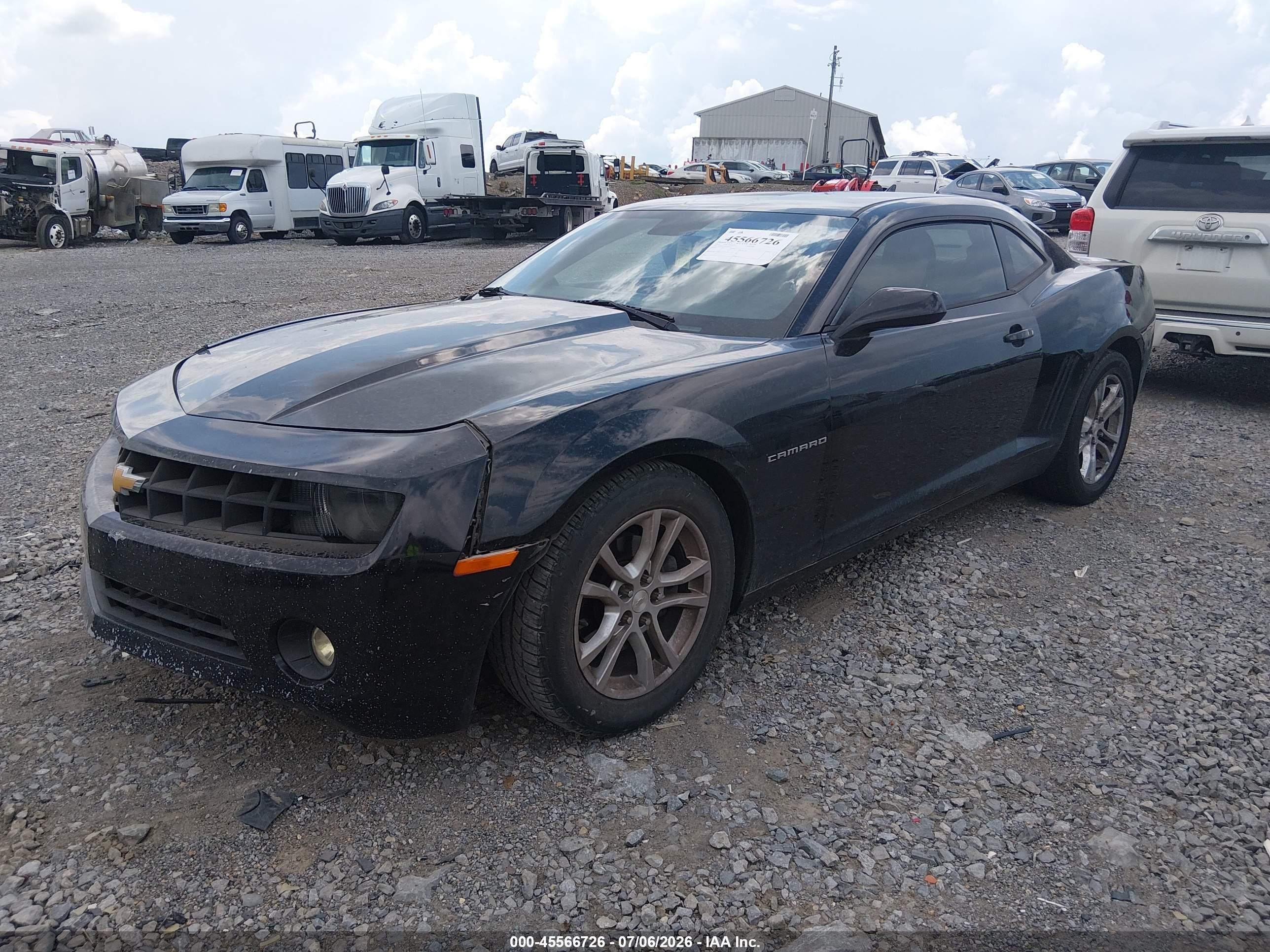 2012 Chevrolet Camaro 1lt Black vin: 2G1FB1E34C9106953
