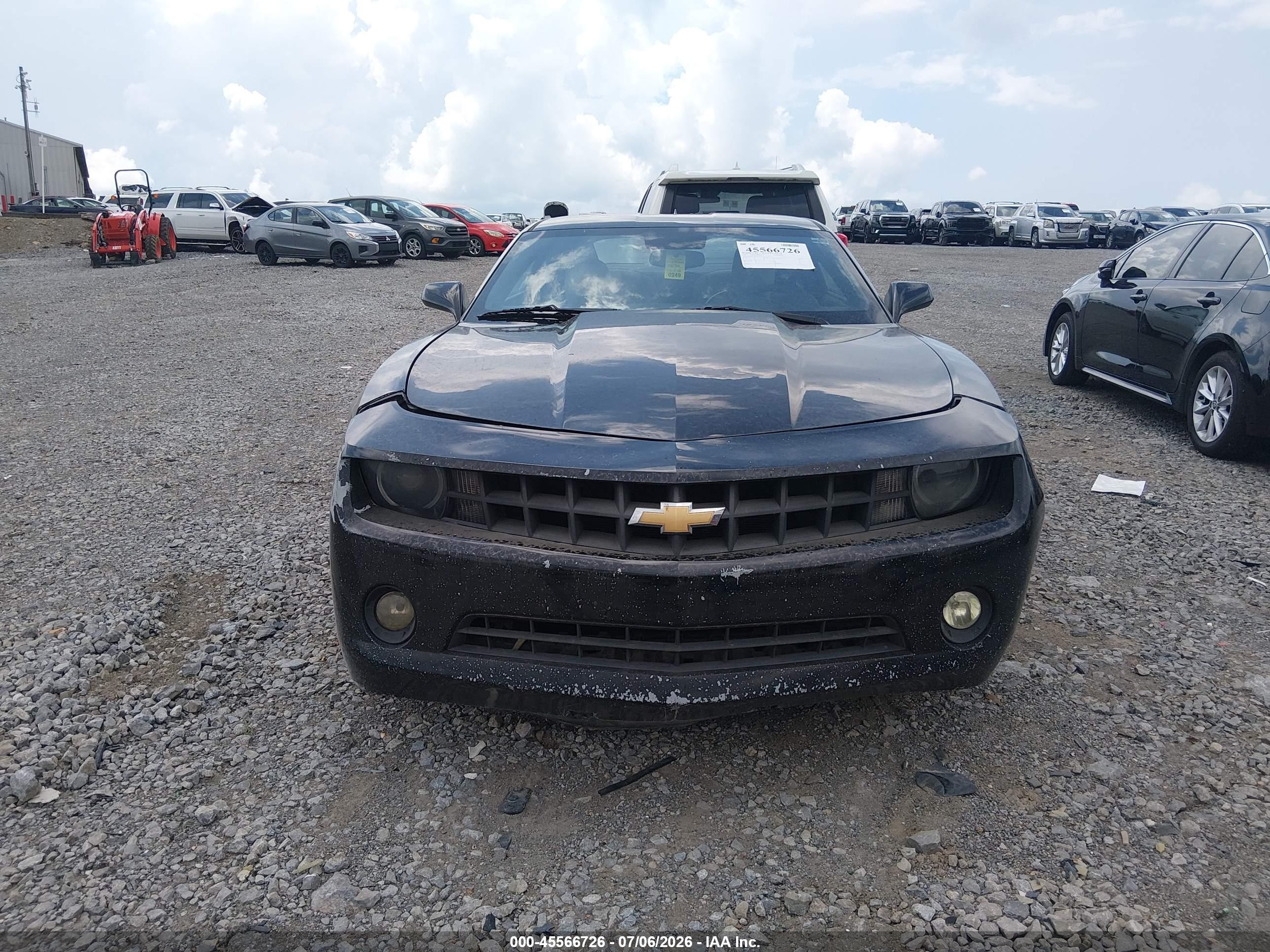 2012 Chevrolet Camaro 1lt Black vin: 2G1FB1E34C9106953