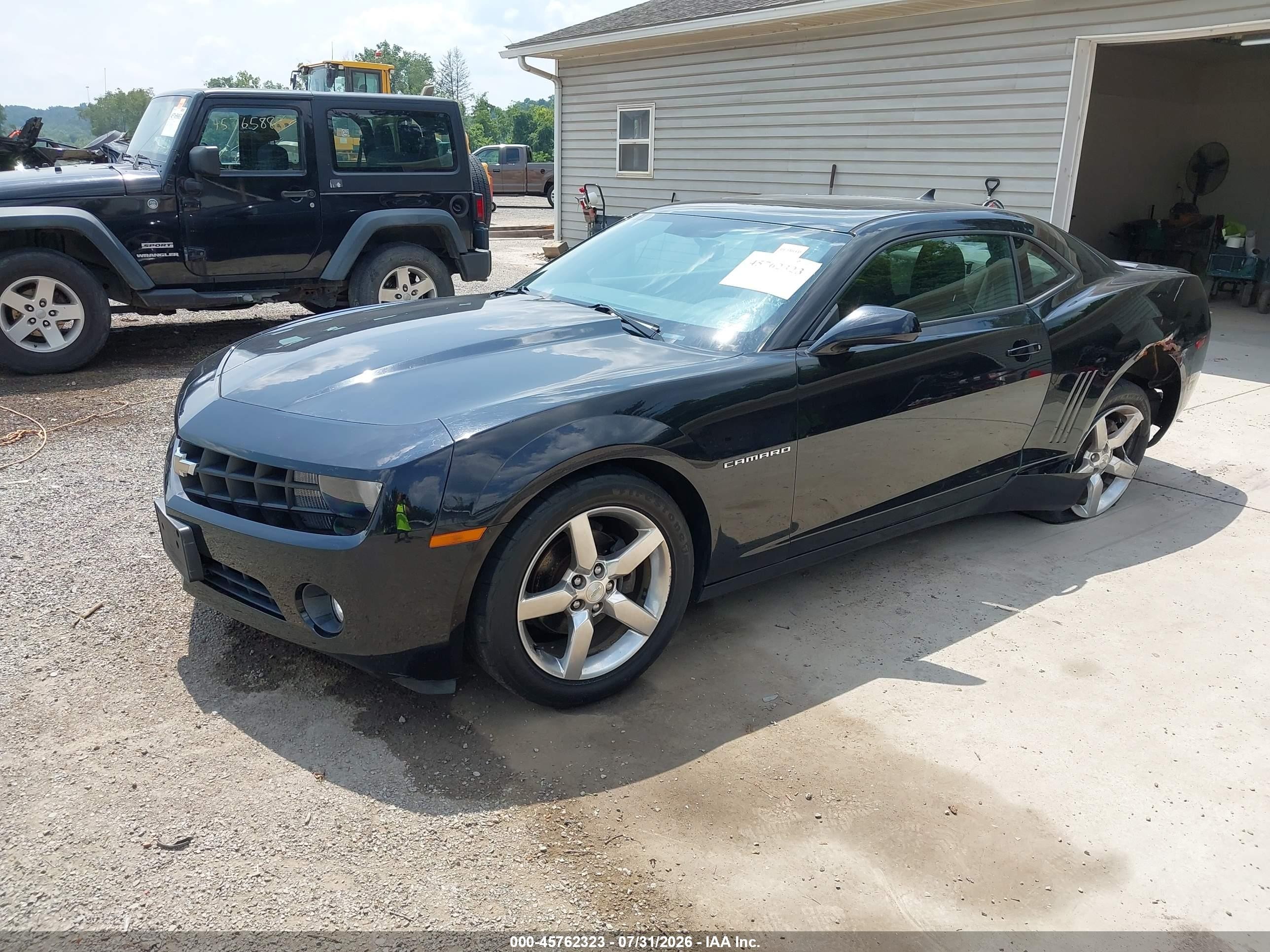 2012 Chevrolet Camaro 1lt Black vin: 2G1FB1E34C9158471