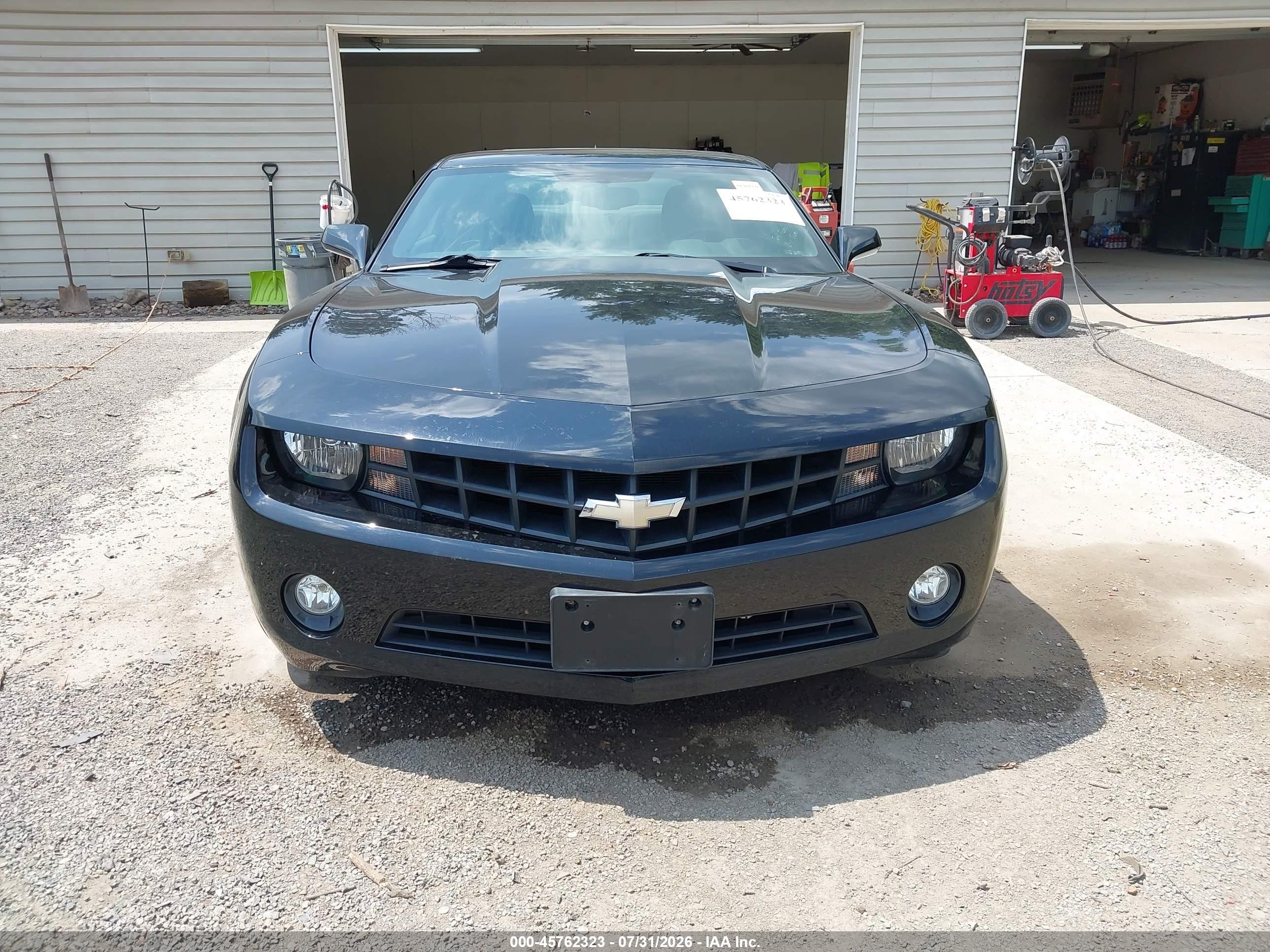 2012 Chevrolet Camaro 1lt Black vin: 2G1FB1E34C9158471