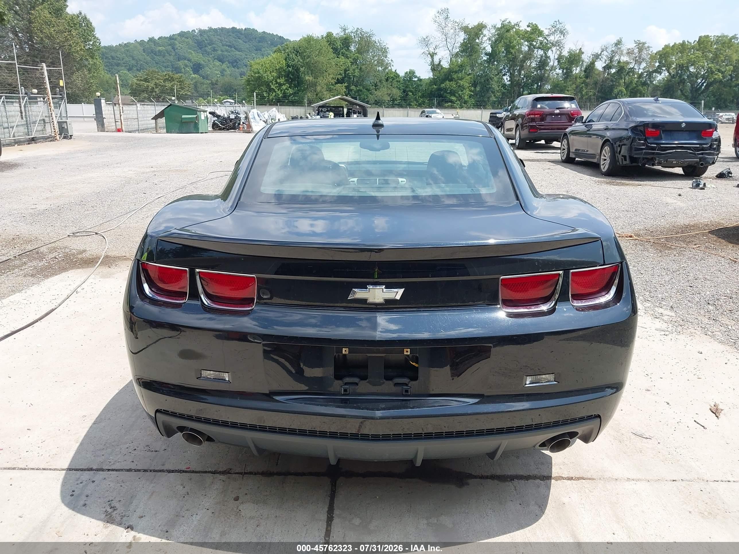 2012 Chevrolet Camaro 1lt Black vin: 2G1FB1E34C9158471
