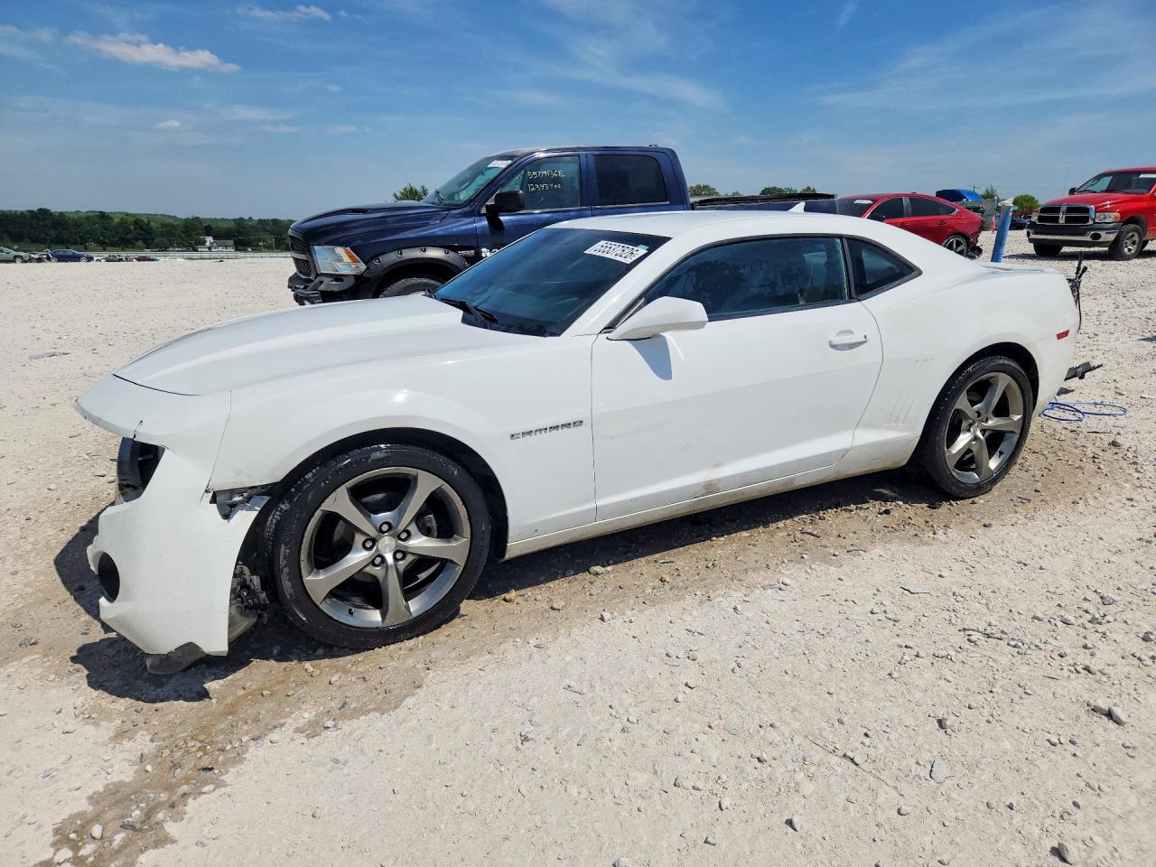 2013 Chevrolet Camaro Lt White vin: 2G1FB1E34D9154986