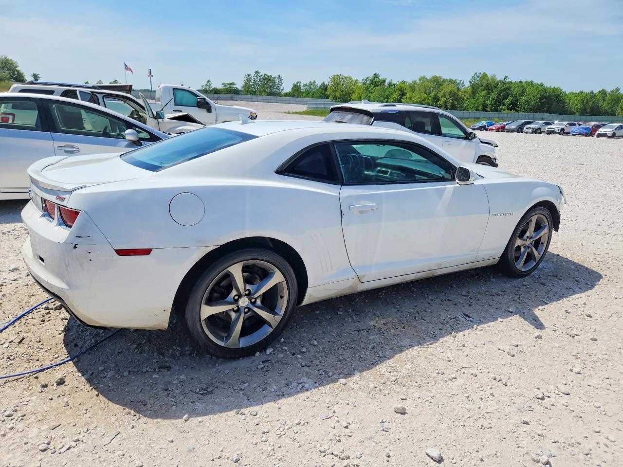 2013 Chevrolet Camaro Lt White vin: 2G1FB1E34D9154986