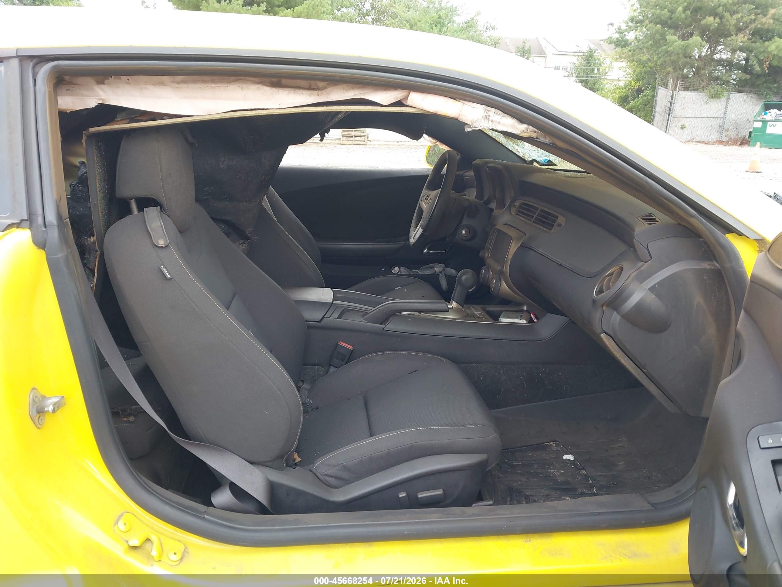 2014 Chevrolet Camaro 1lt Yellow vin: 2G1FB1E34E9151801