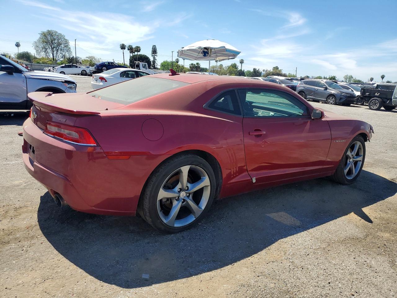 2014 Chevrolet Camaro Lt Red vin: 2G1FB1E34E9161180