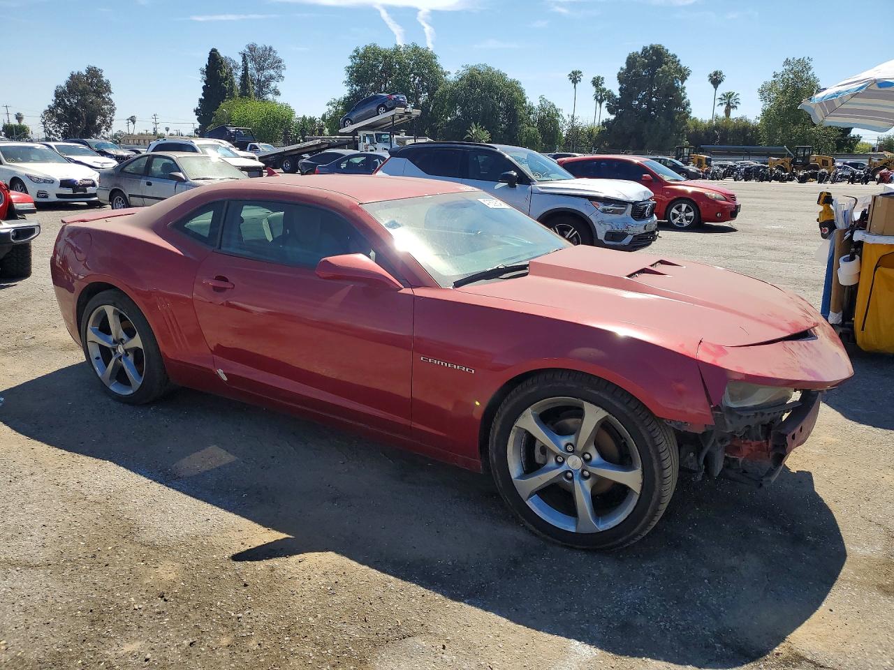 2014 Chevrolet Camaro Lt Red vin: 2G1FB1E34E9161180