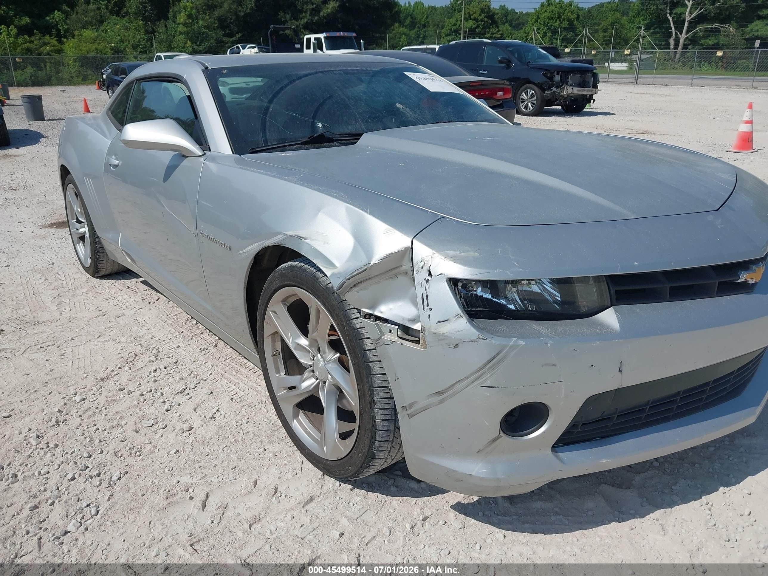 2014 Chevrolet Camaro 1lt Серебряный vin: 2G1FB1E34E9248495
