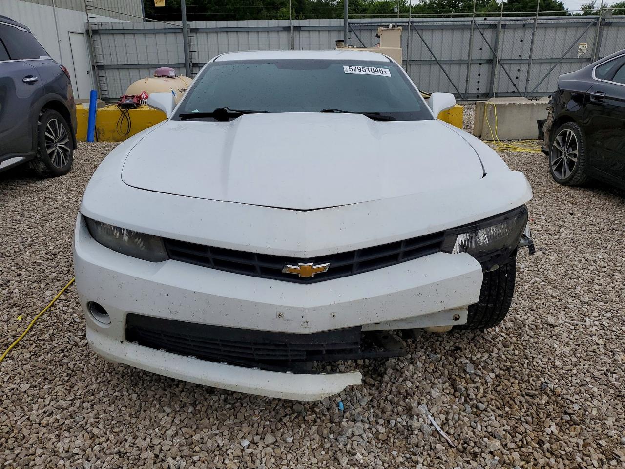 2015 Chevrolet Camaro Ls White vin: 2G1FB1E34F9126477