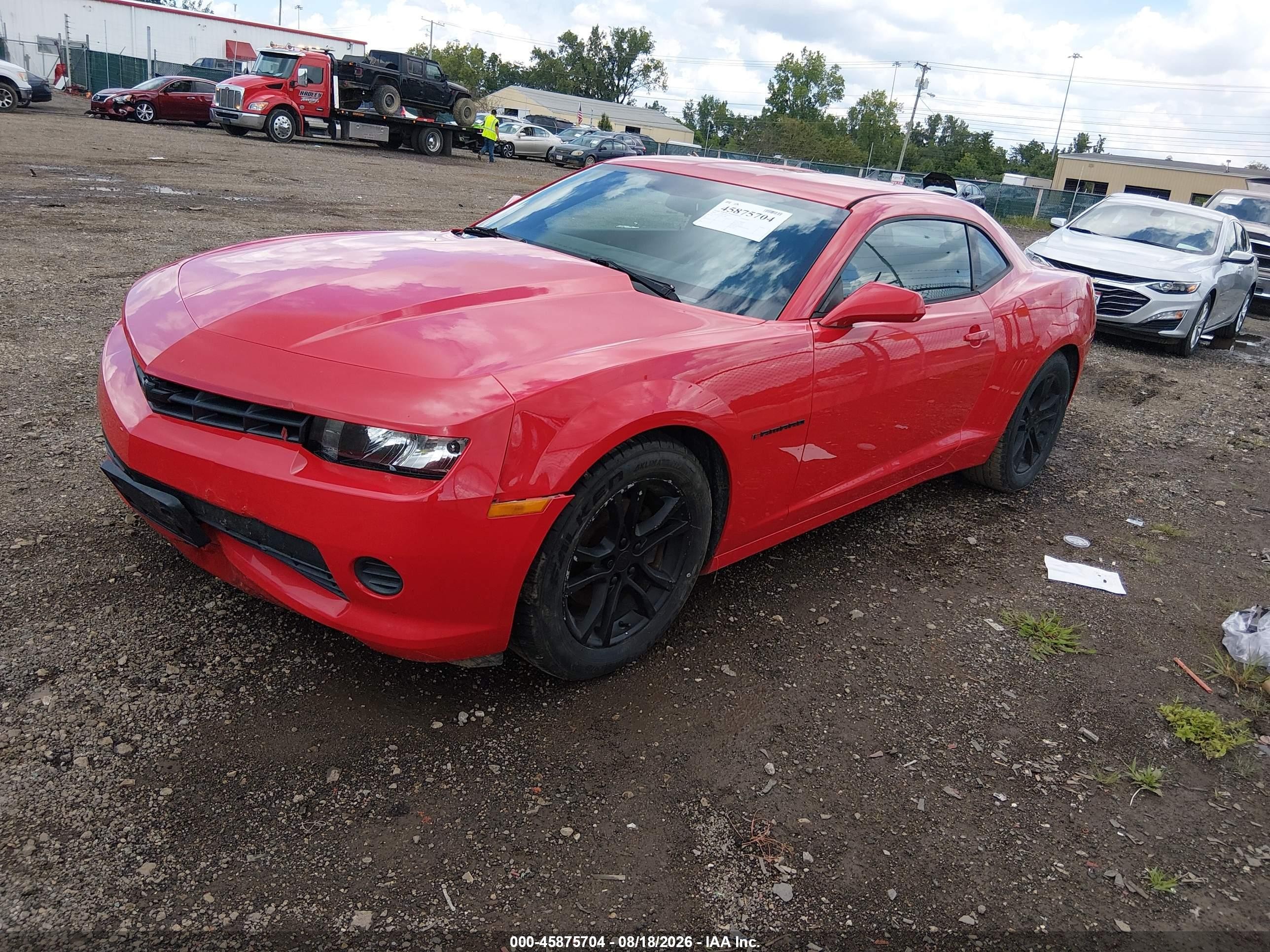 2015 Chevrolet Camaro 2ls Red vin: 2G1FB1E34F9139889