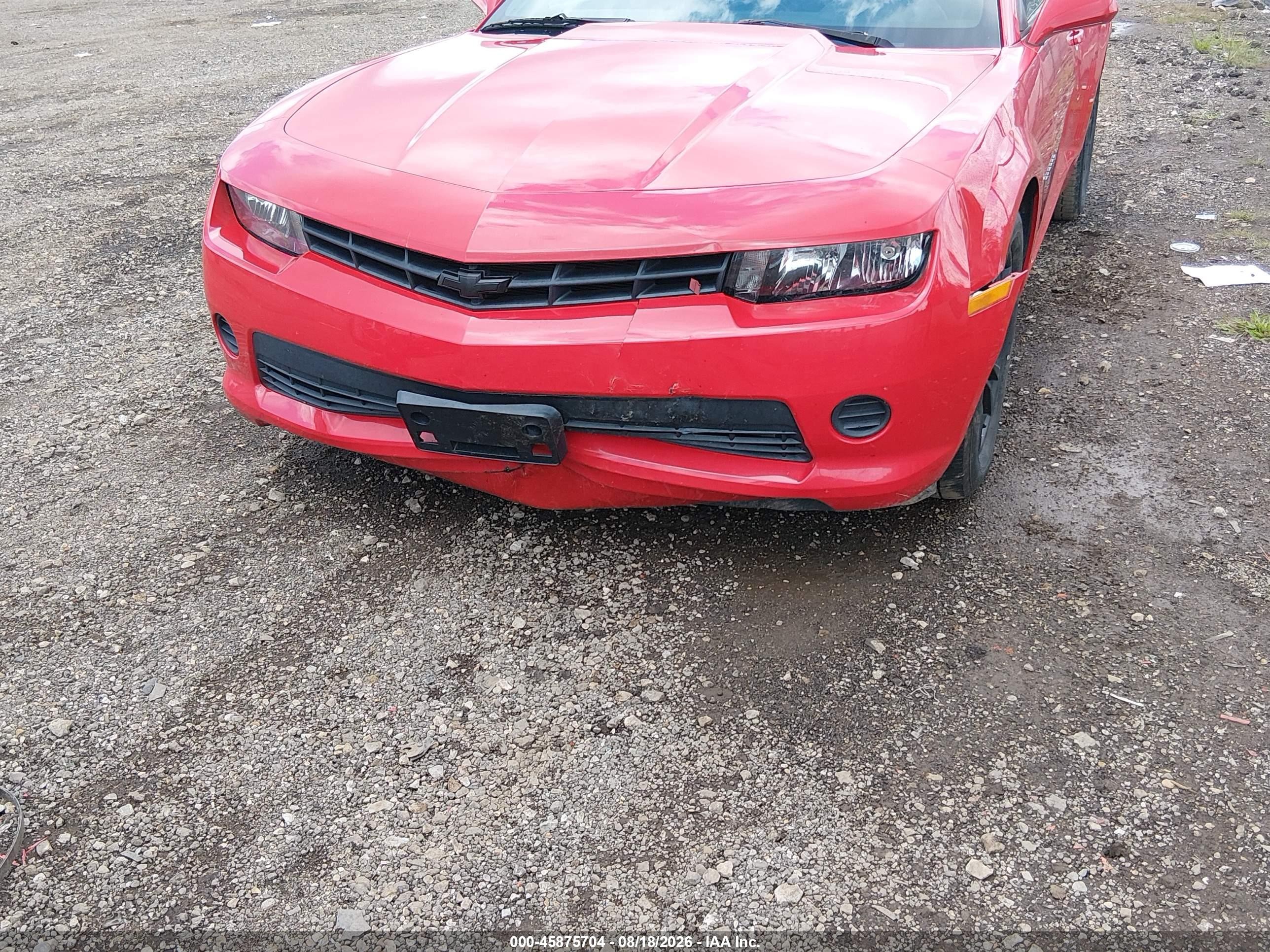 2015 Chevrolet Camaro 2ls Red vin: 2G1FB1E34F9139889