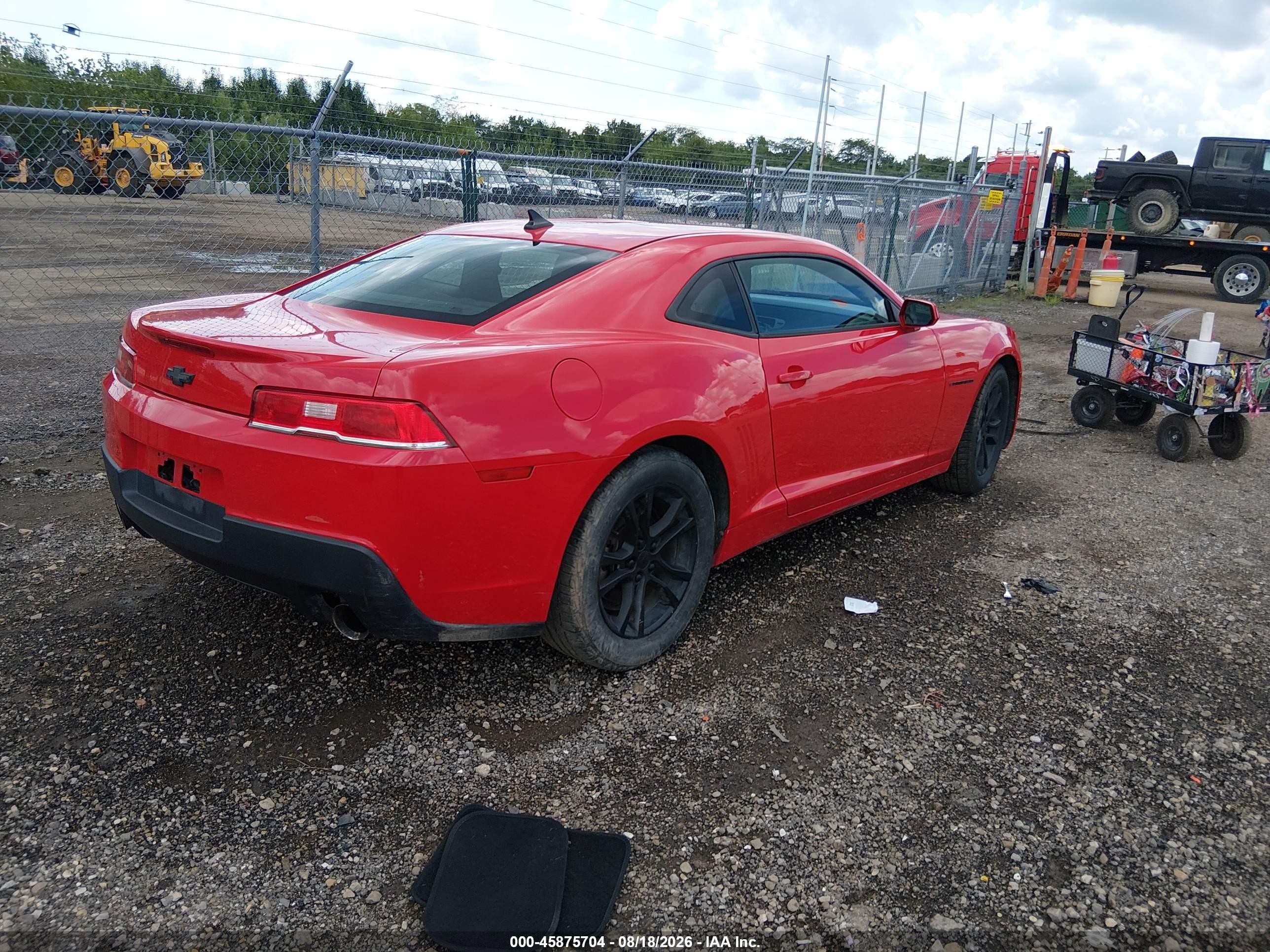 2015 Chevrolet Camaro 2ls Red vin: 2G1FB1E34F9139889