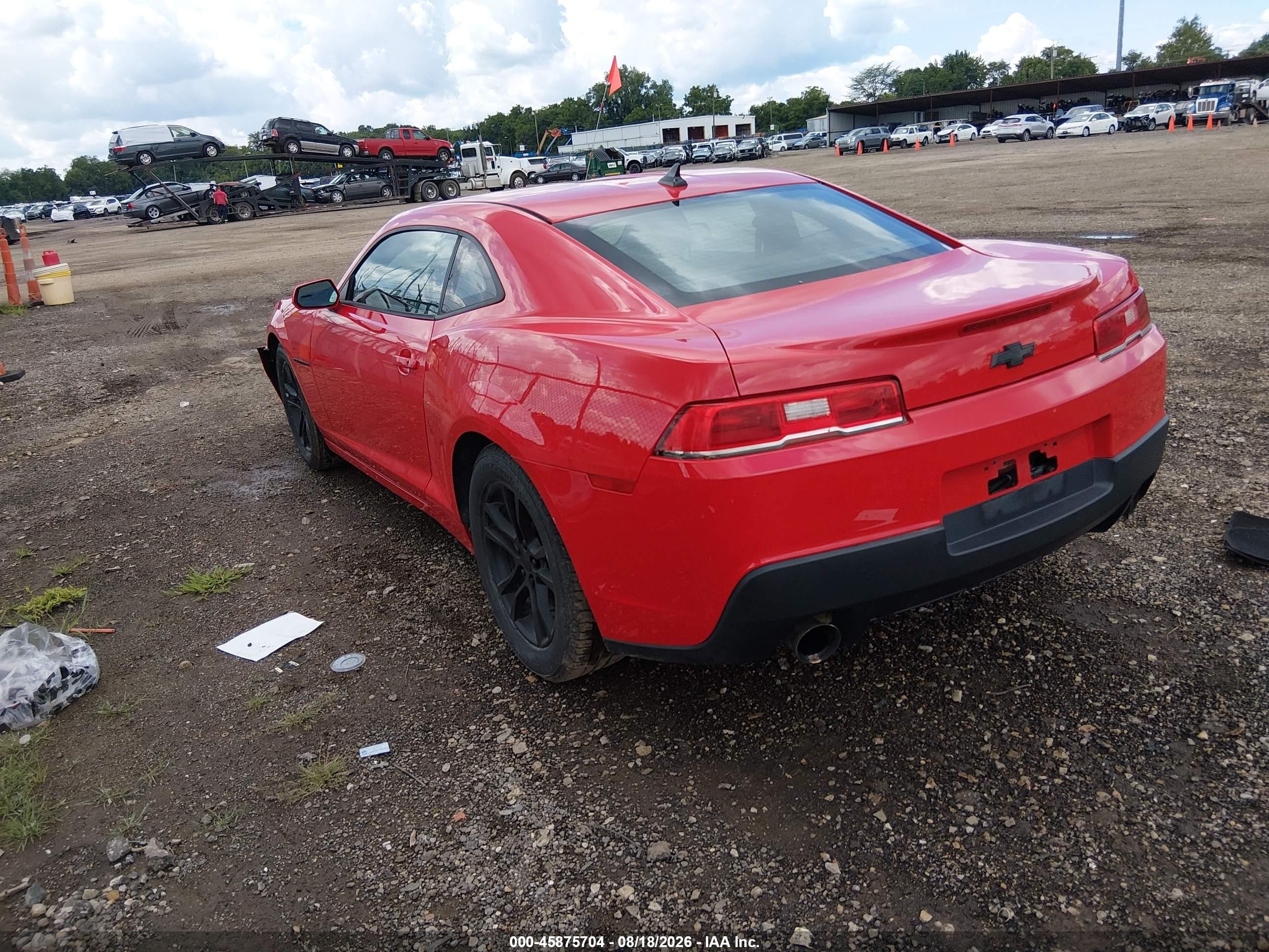 2015 Chevrolet Camaro 2ls Red vin: 2G1FB1E34F9139889