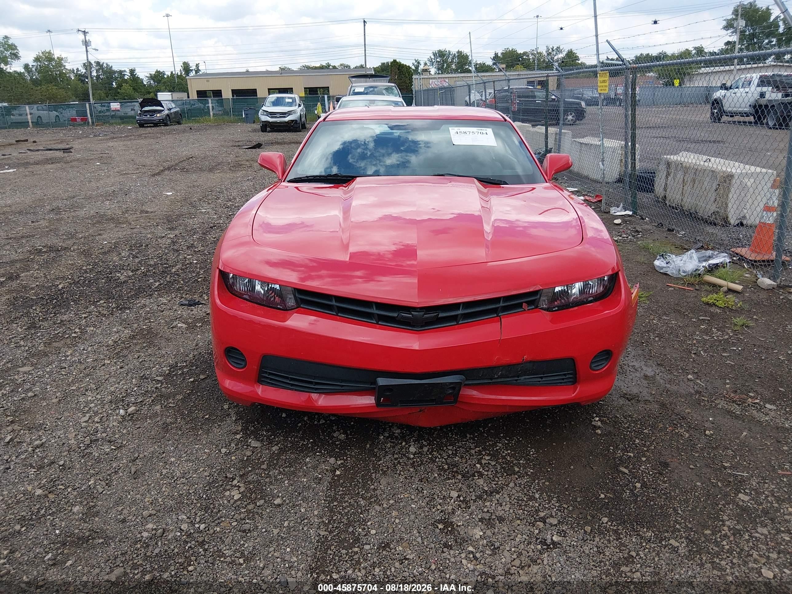 2015 Chevrolet Camaro 2ls Red vin: 2G1FB1E34F9139889