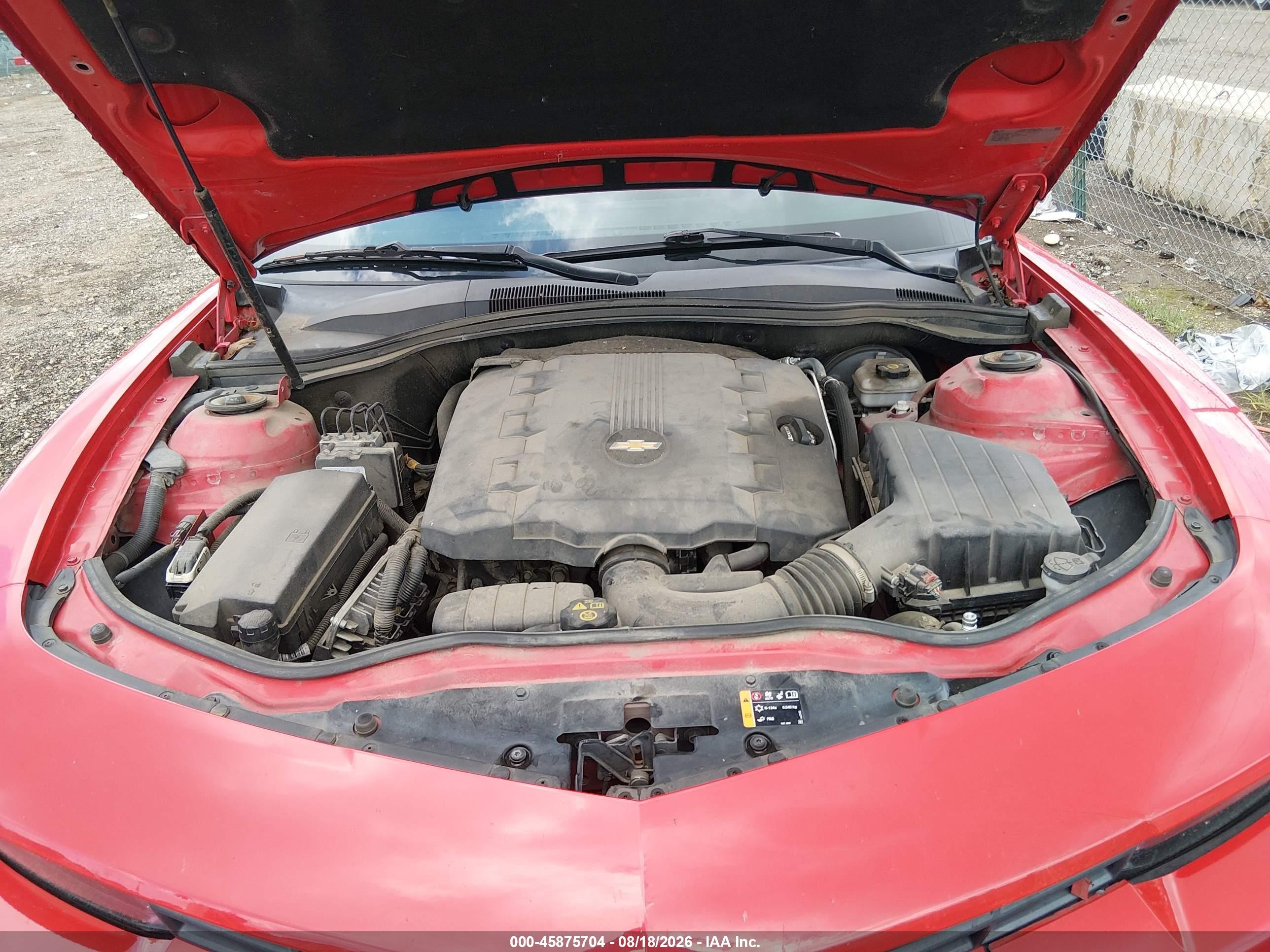 2015 Chevrolet Camaro 2ls Red vin: 2G1FB1E34F9139889
