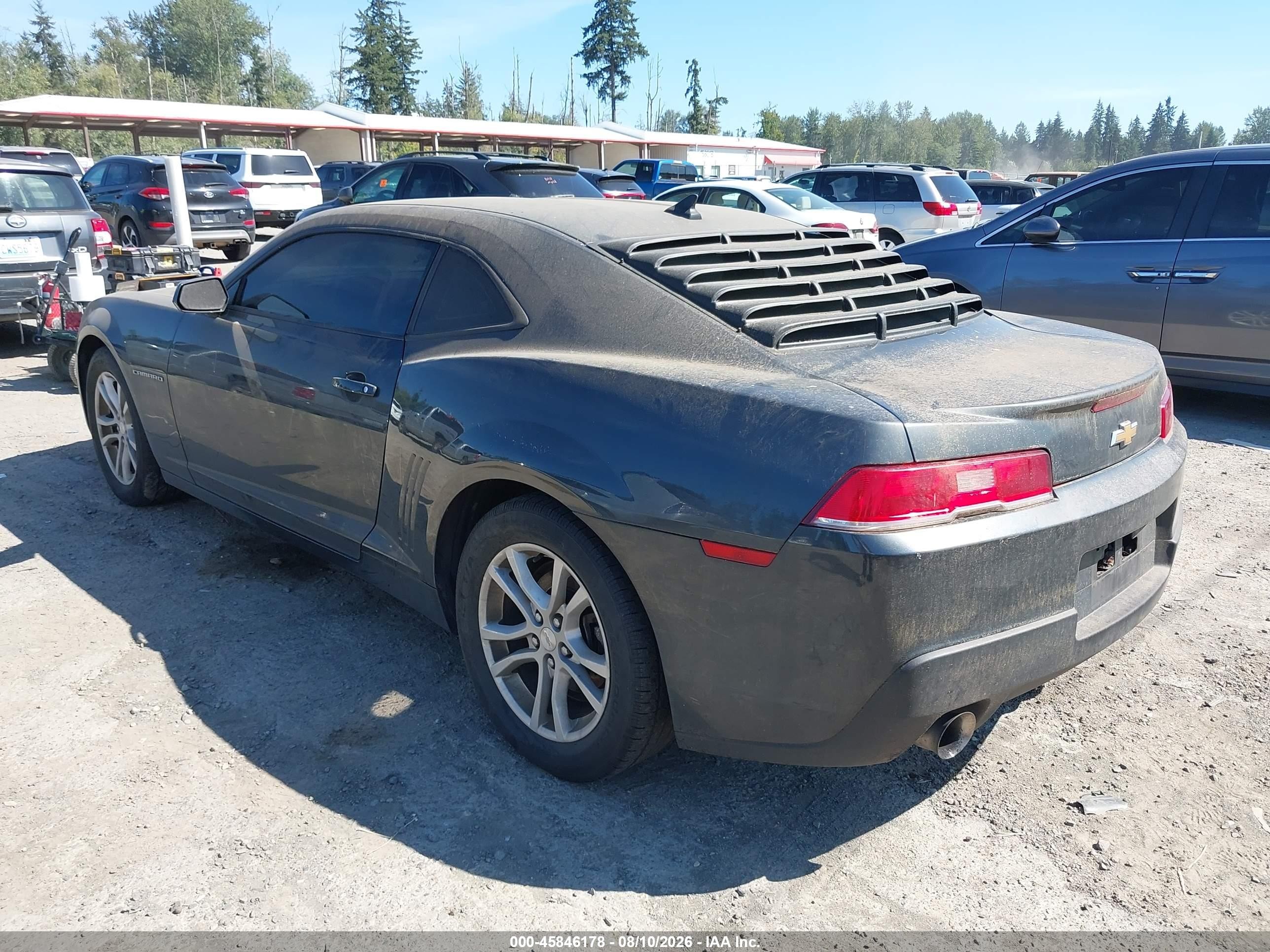 2015 Chevrolet Camaro 2ls Gray vin: 2G1FB1E34F9311578