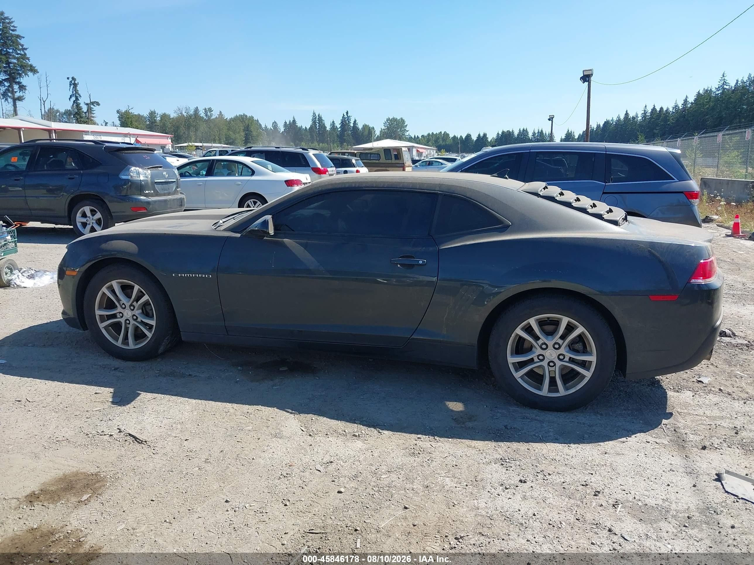 2015 Chevrolet Camaro 2ls Gray vin: 2G1FB1E34F9311578