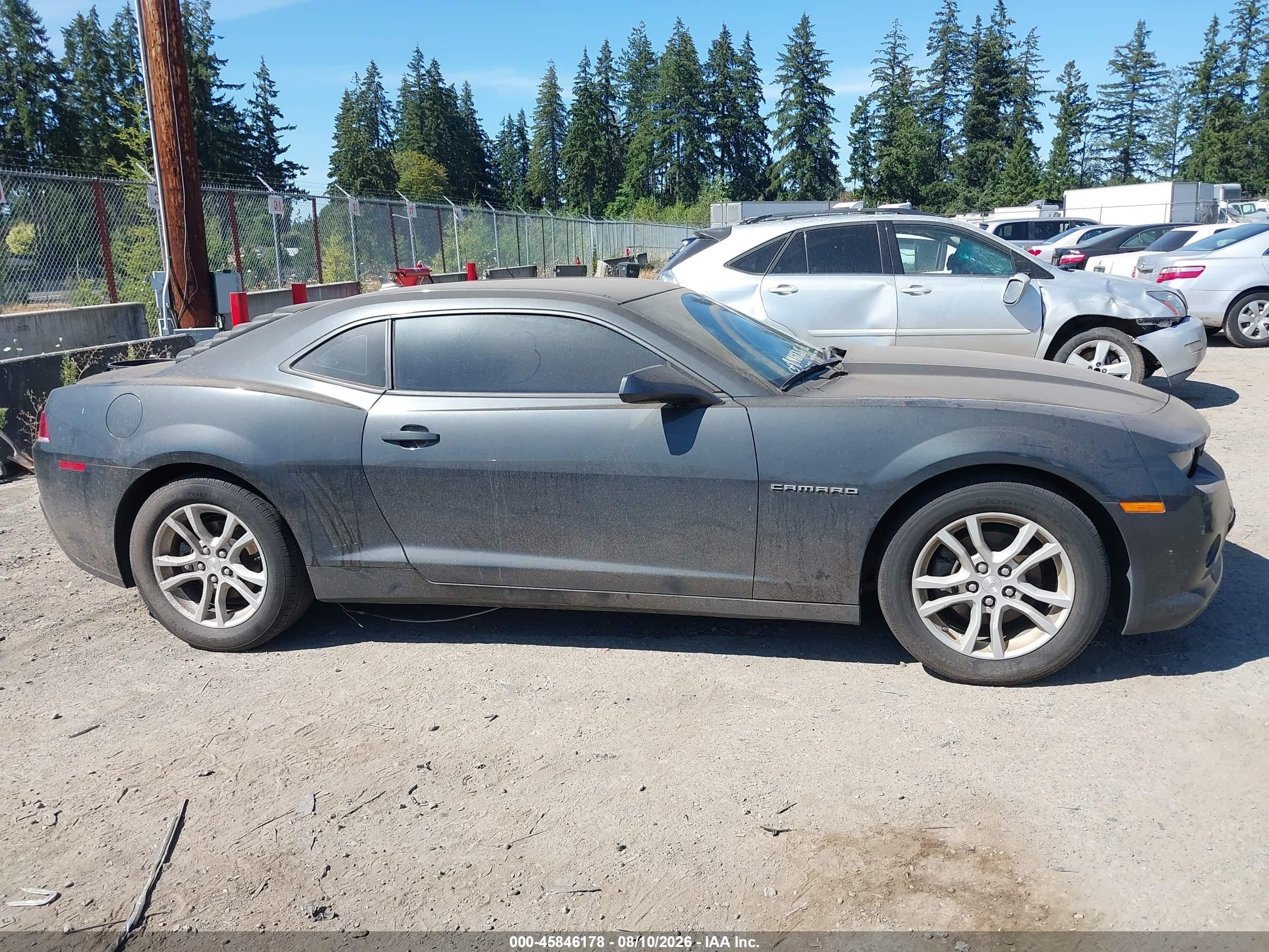 2015 Chevrolet Camaro 2ls Gray vin: 2G1FB1E34F9311578