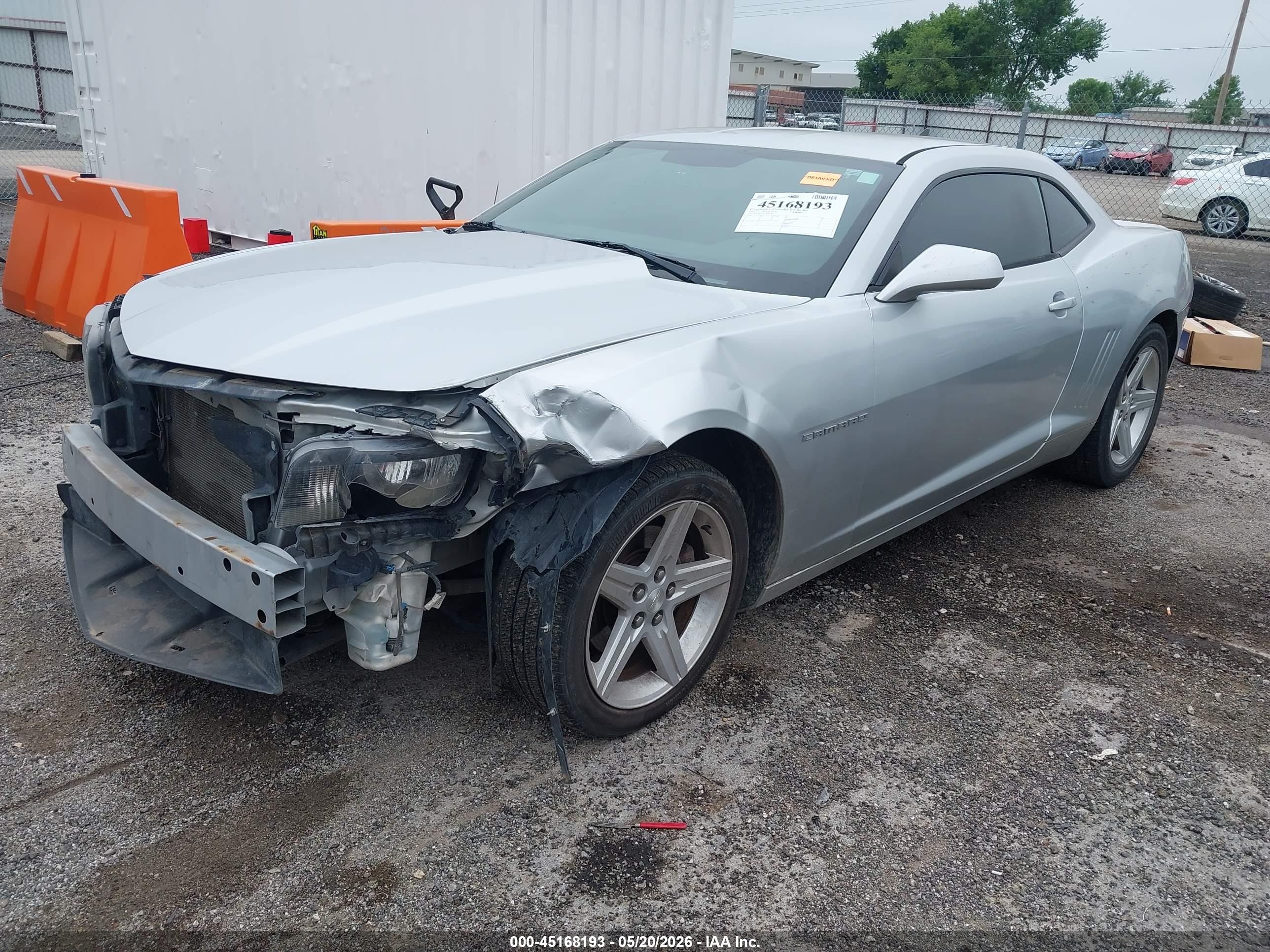 2012 Chevrolet Camaro 1lt Silver vin: 2G1FB1E35C9100319