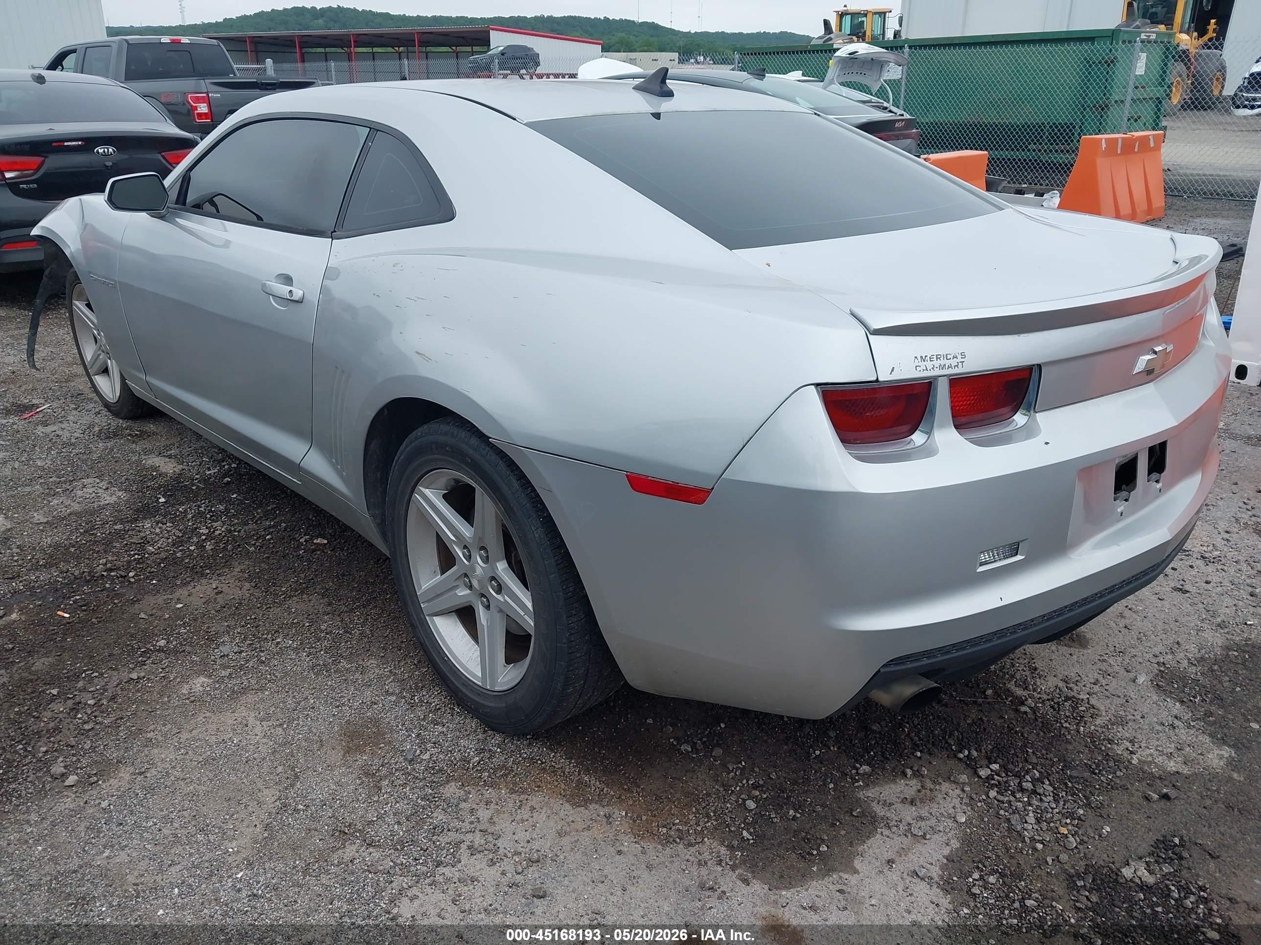 2012 Chevrolet Camaro 1lt Silver vin: 2G1FB1E35C9100319