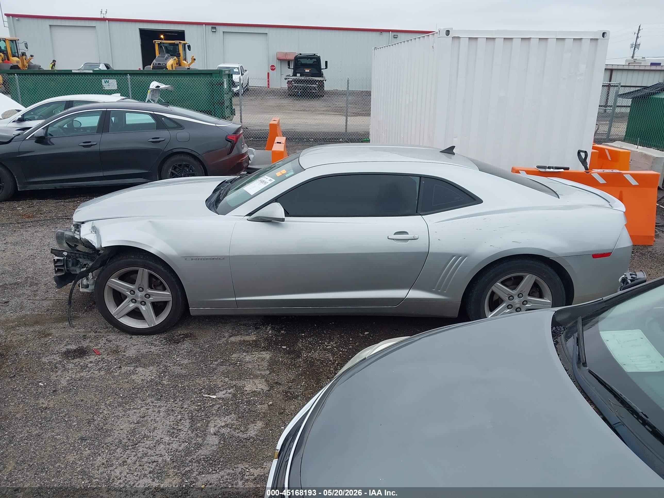 2012 Chevrolet Camaro 1lt Silver vin: 2G1FB1E35C9100319
