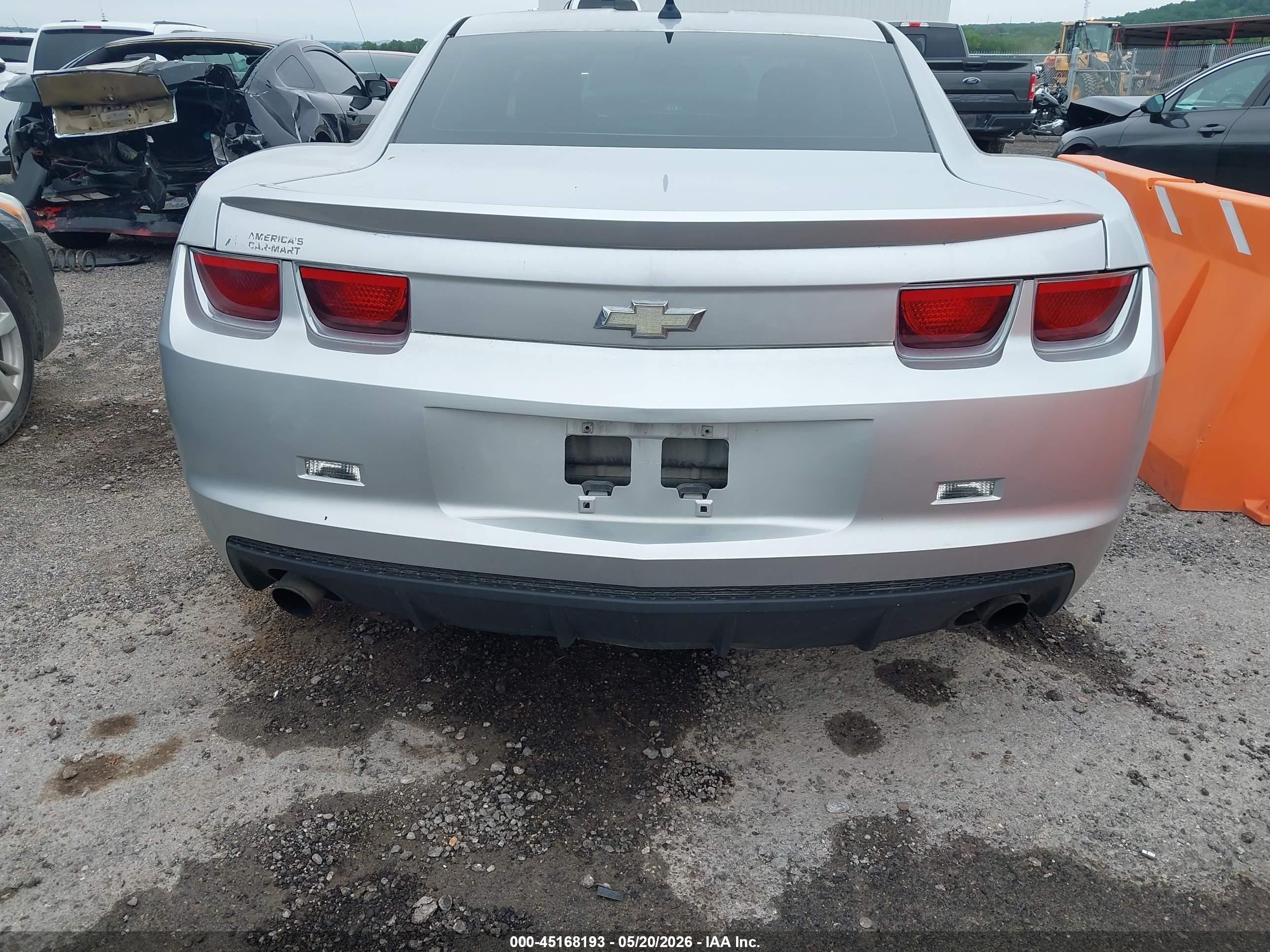 2012 Chevrolet Camaro 1lt Silver vin: 2G1FB1E35C9100319