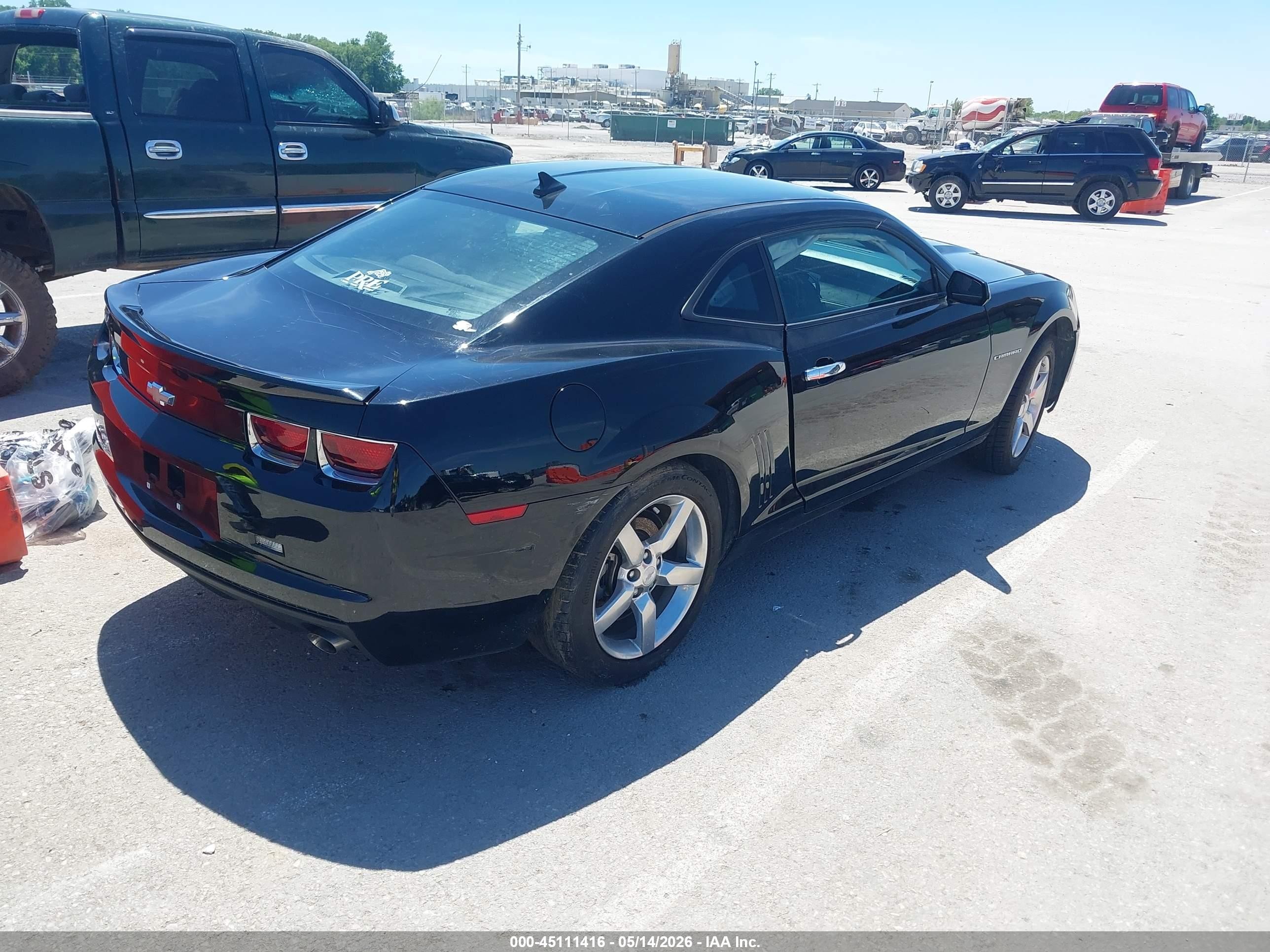 2012 Chevrolet Camaro 1lt Black vin: 2G1FB1E35C9102149