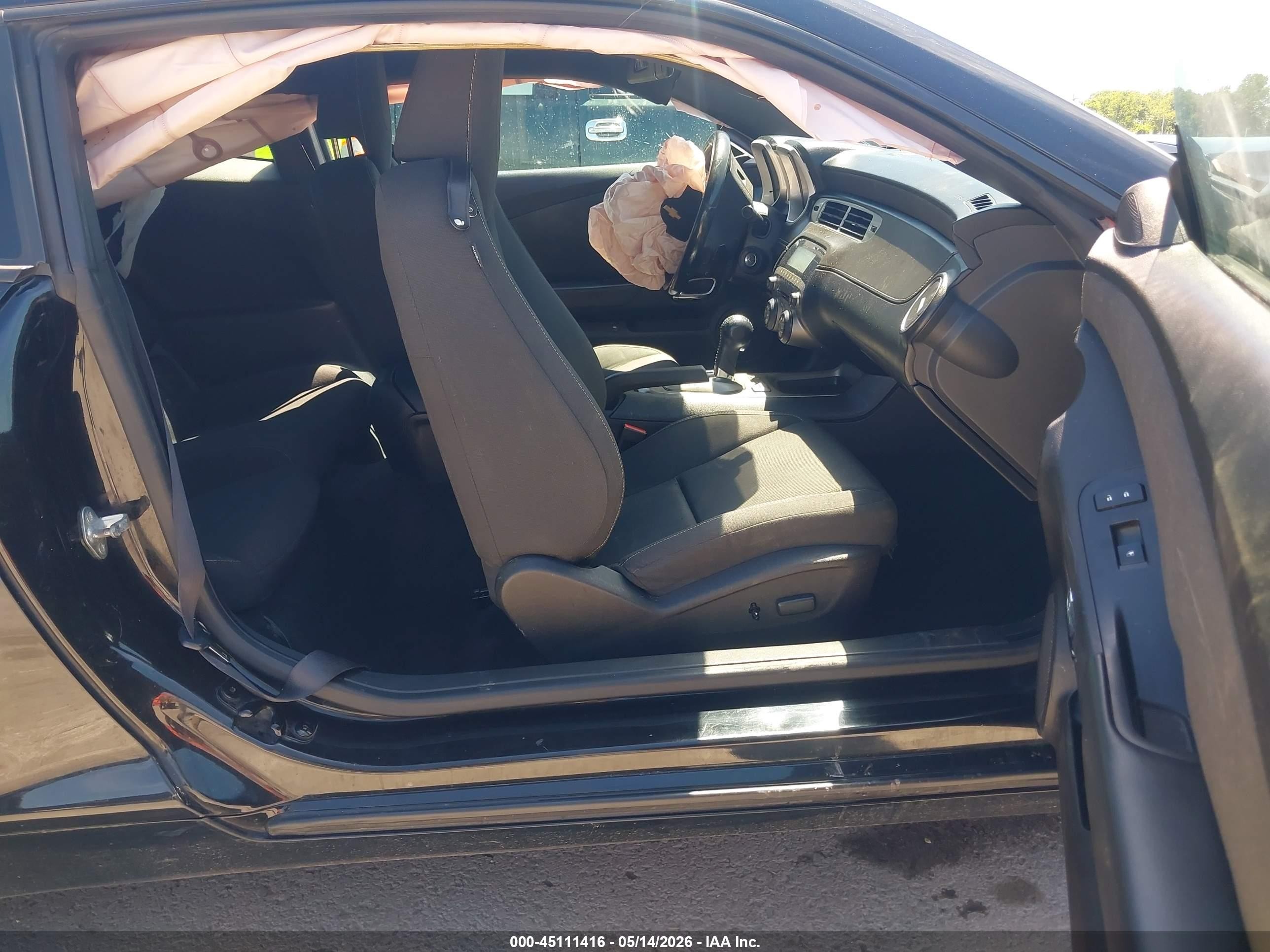 2012 Chevrolet Camaro 1lt Black vin: 2G1FB1E35C9102149