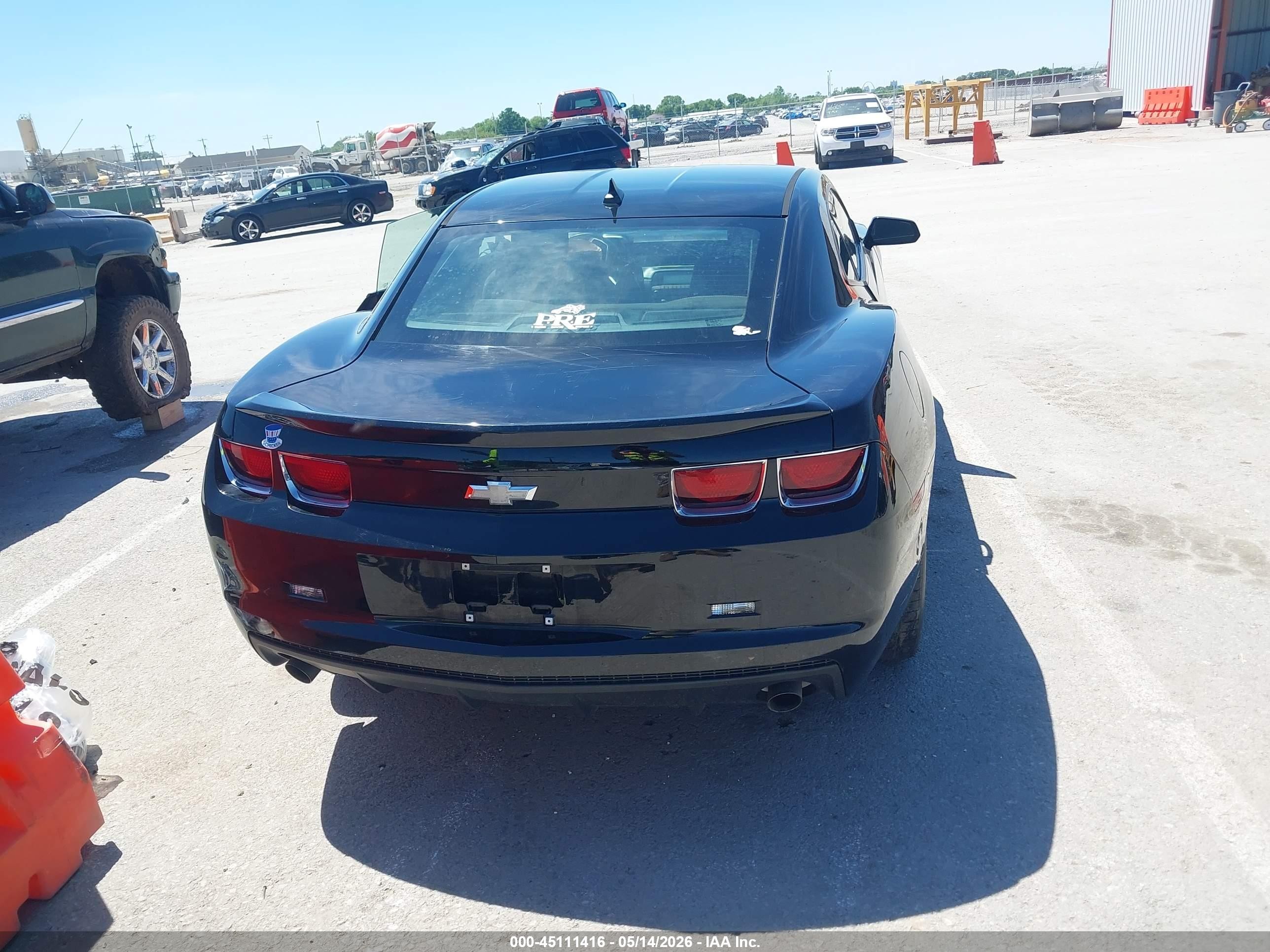 2012 Chevrolet Camaro 1lt Black vin: 2G1FB1E35C9102149