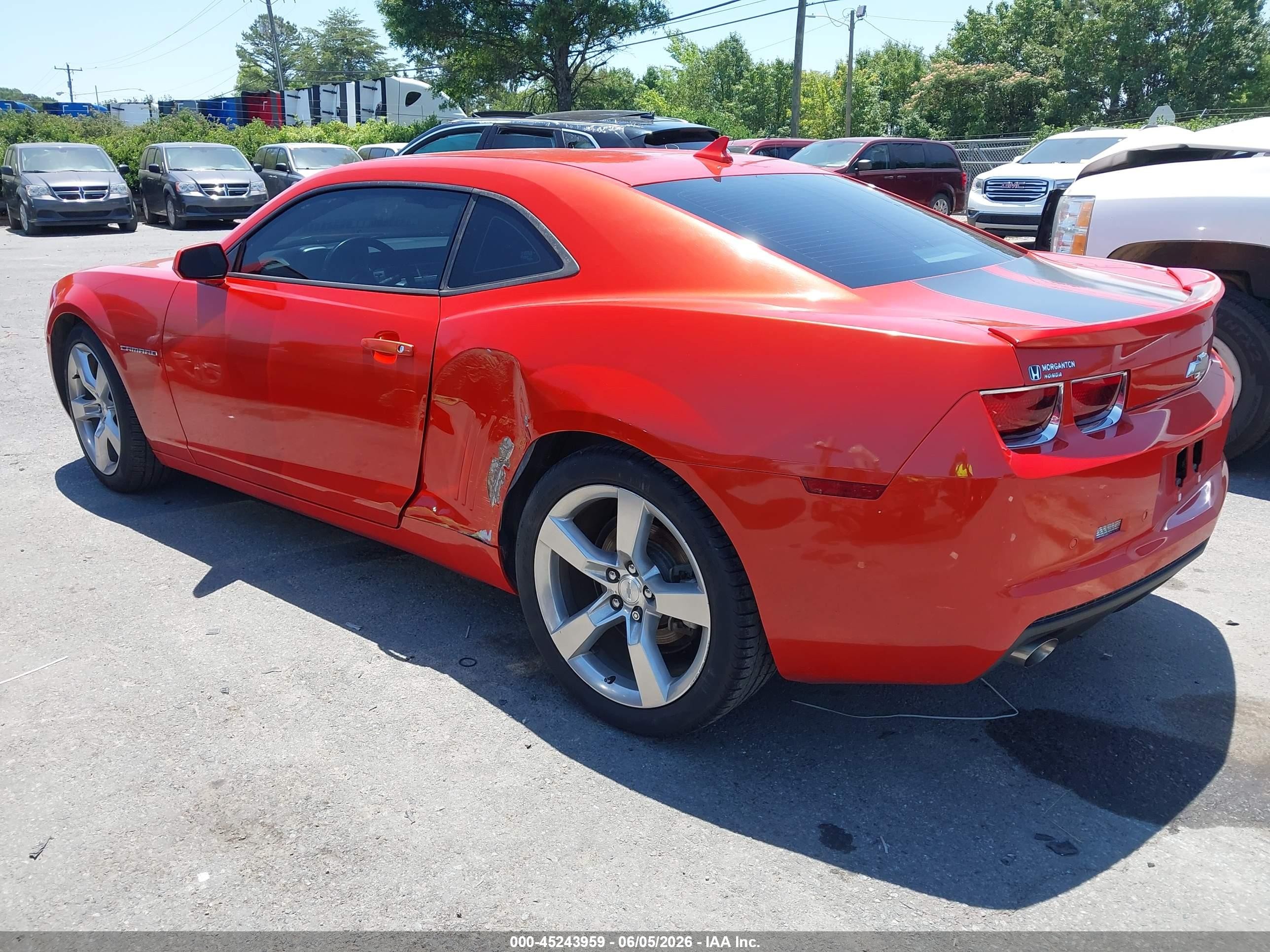 2012 Chevrolet Camaro 1lt Orange vin: 2G1FB1E35C9131764