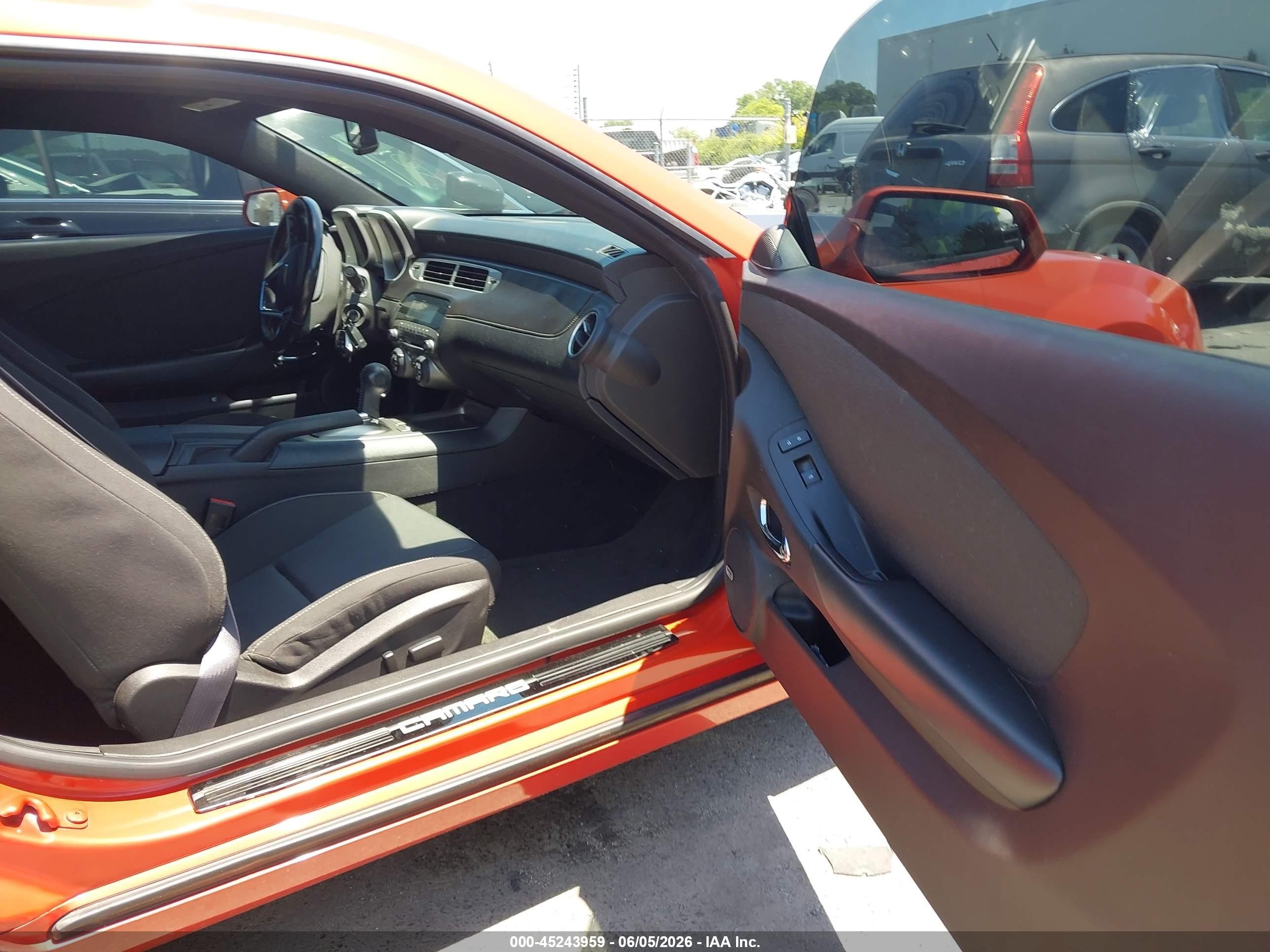 2012 Chevrolet Camaro 1lt Orange vin: 2G1FB1E35C9131764