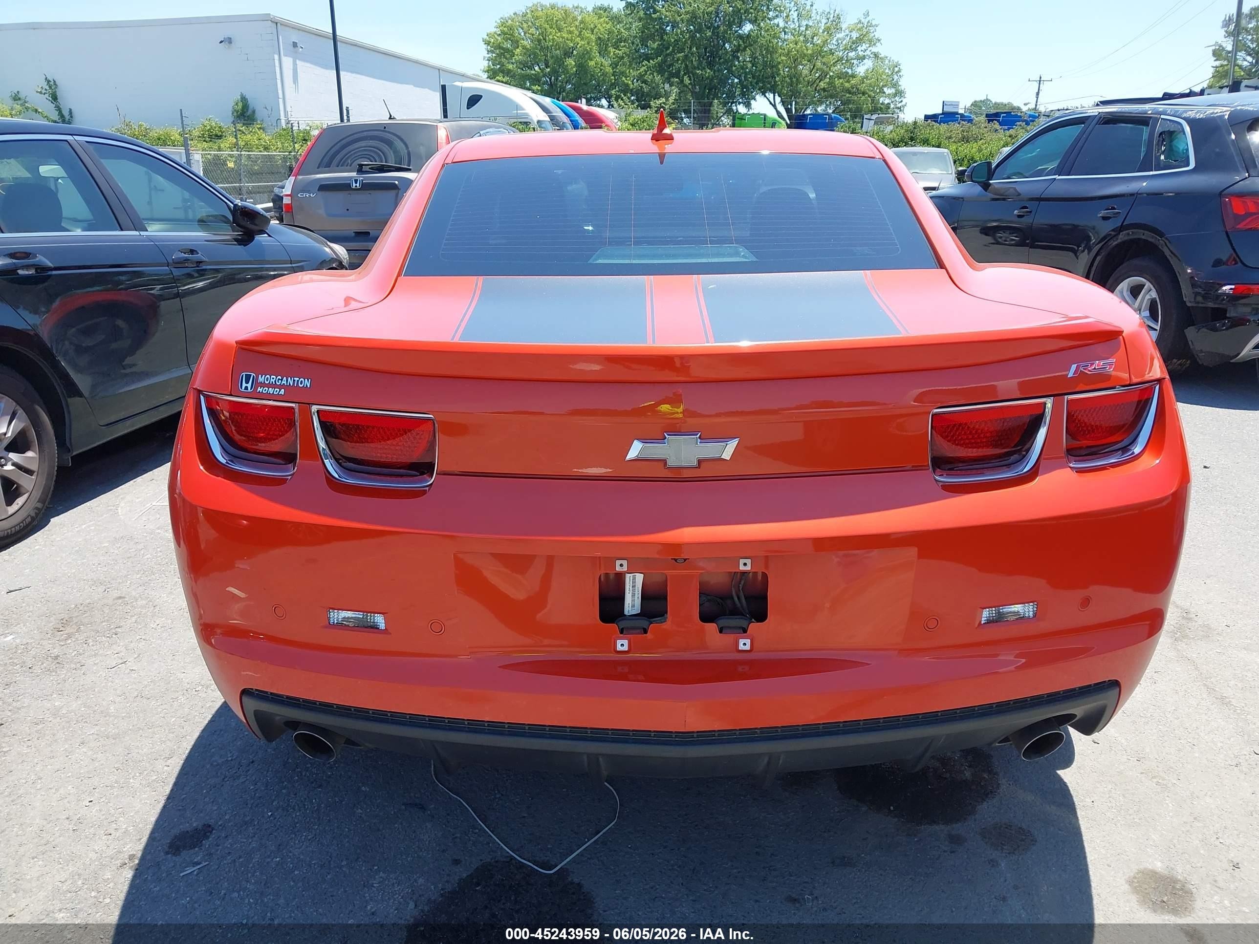 2012 Chevrolet Camaro 1lt Orange vin: 2G1FB1E35C9131764