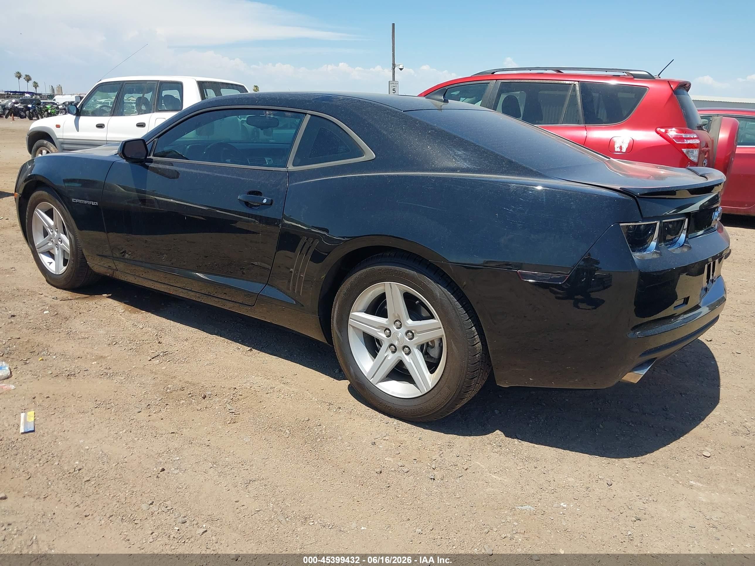 2012 Chevrolet Camaro 1lt Black vin: 2G1FB1E35C9170984