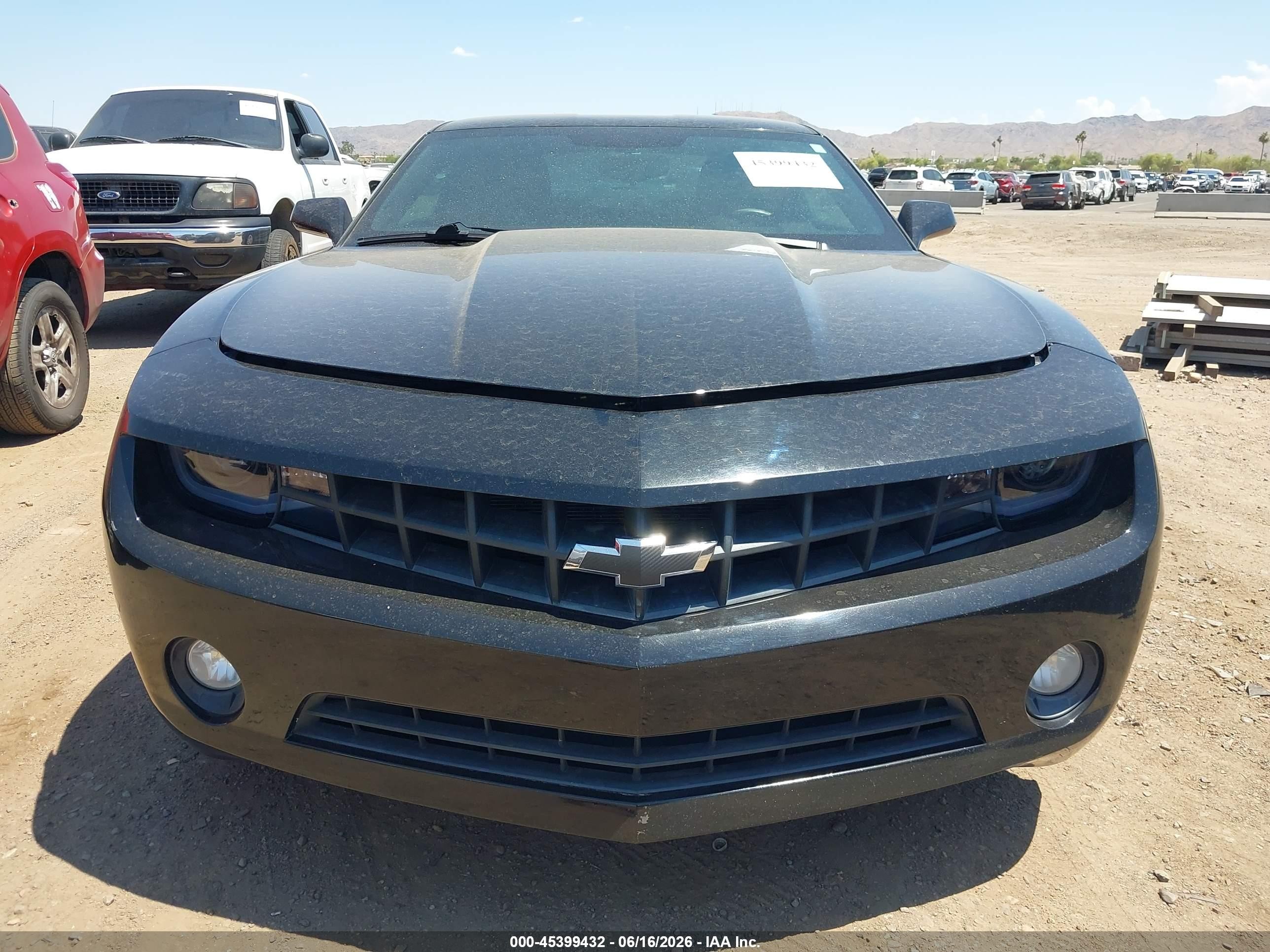 2012 Chevrolet Camaro 1lt Black vin: 2G1FB1E35C9170984