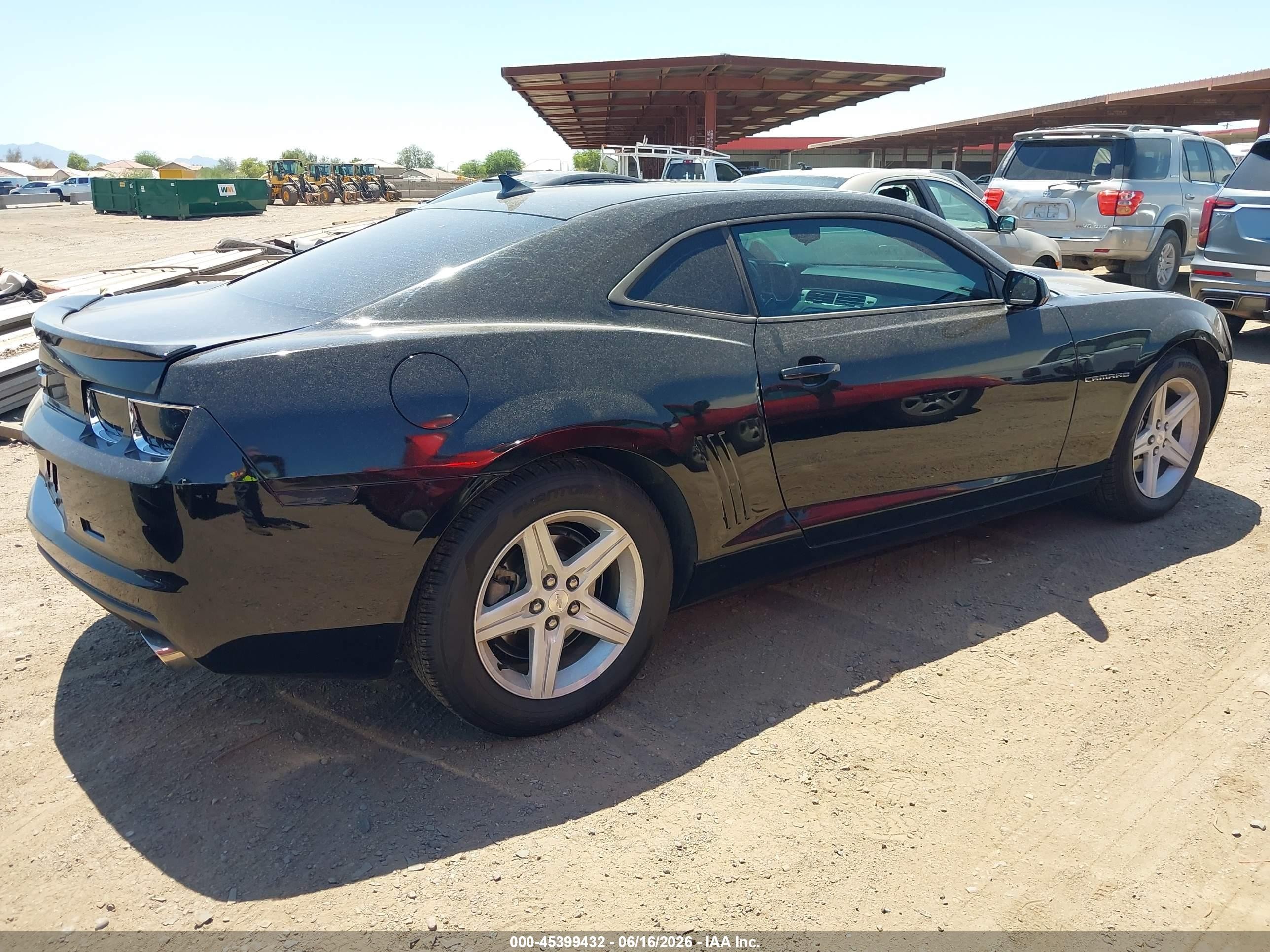 2012 Chevrolet Camaro 1lt Black vin: 2G1FB1E35C9170984