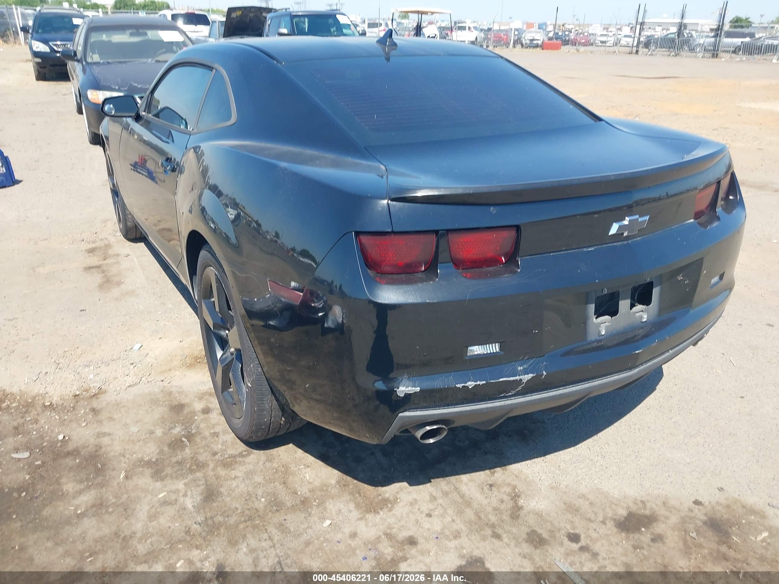 2012 Chevrolet Camaro 1lt Black vin: 2G1FB1E35C9172931