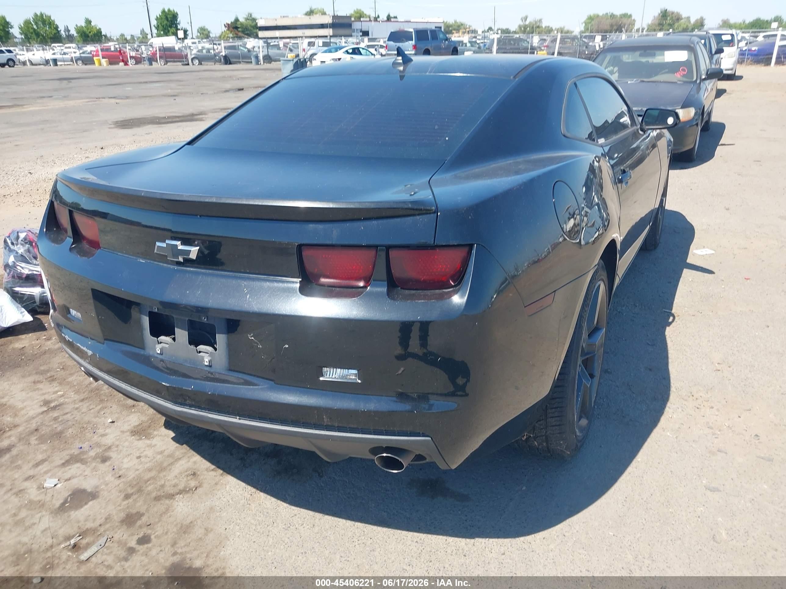2012 Chevrolet Camaro 1lt Black vin: 2G1FB1E35C9172931