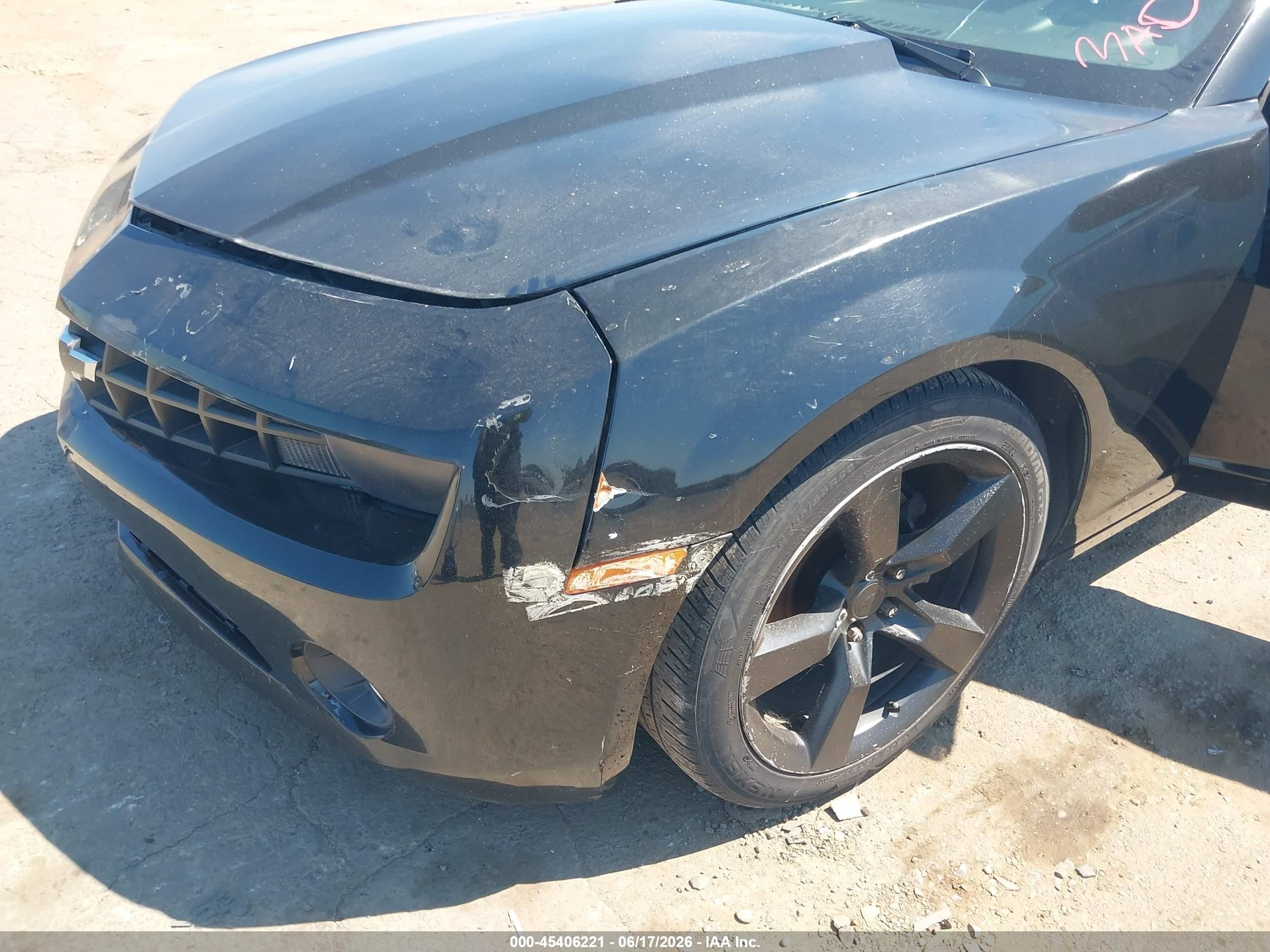 2012 Chevrolet Camaro 1lt Black vin: 2G1FB1E35C9172931