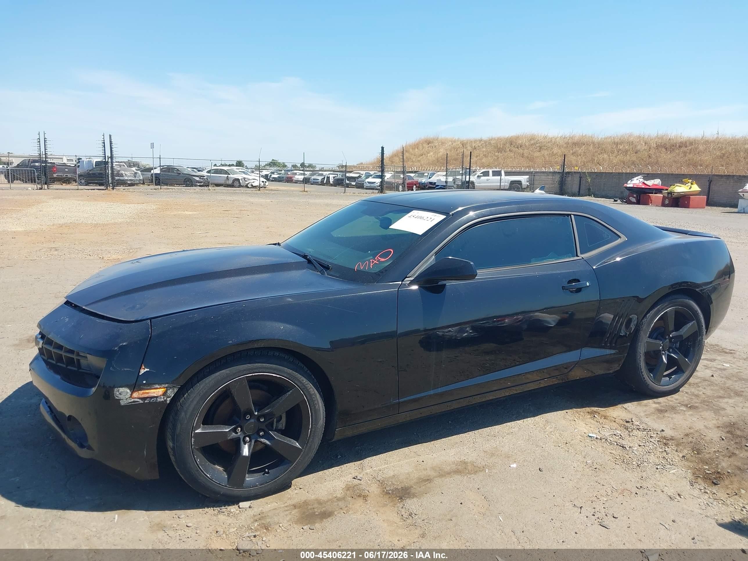 2012 Chevrolet Camaro 1lt Black vin: 2G1FB1E35C9172931